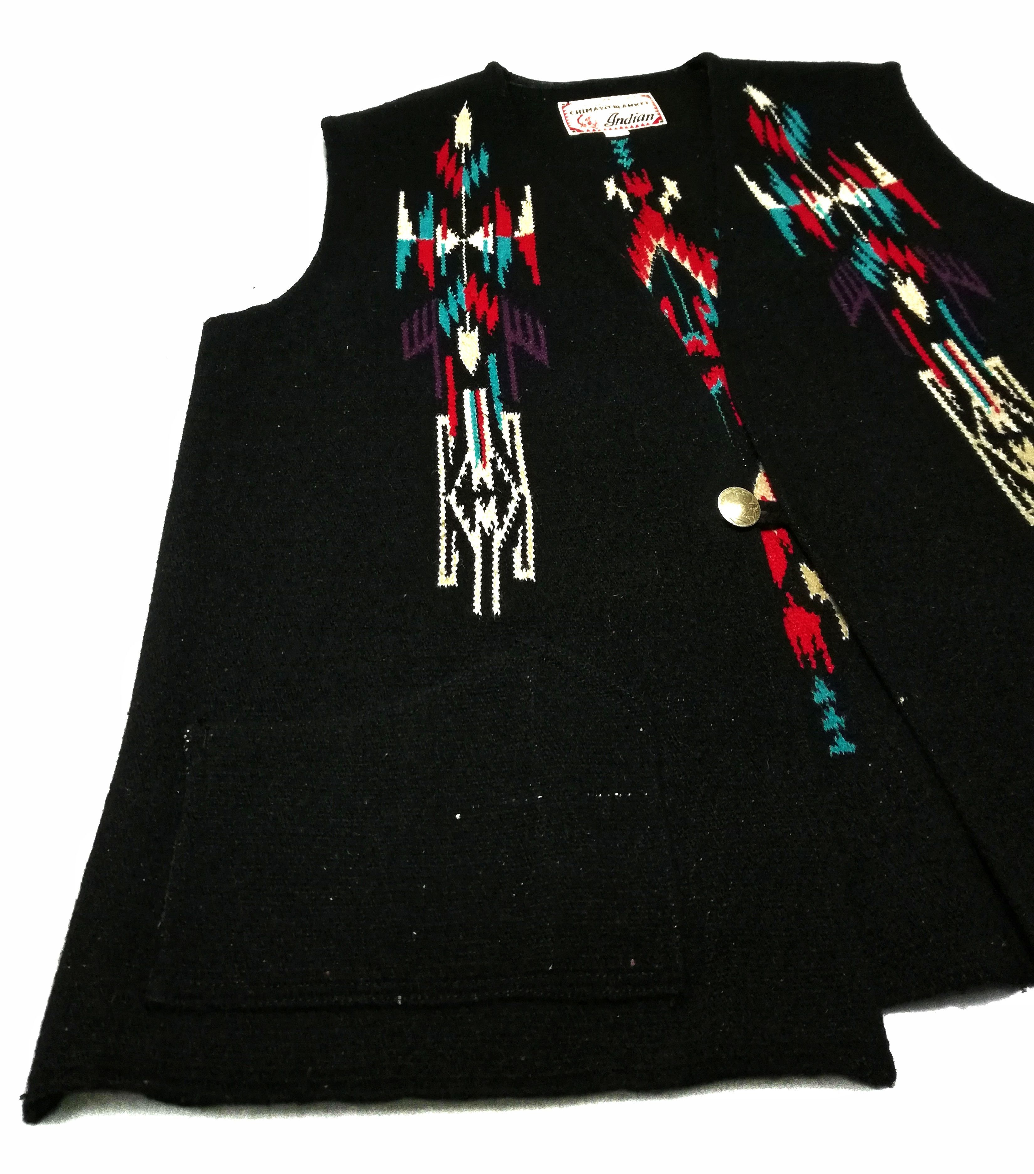 Indian Motorcycle × Toyo Enterprises 🔥Hand Tailored From A Genuine Chimayo Blanket Navajo🔥 Size US M / EU 48-50 / 2 - 3 Thumbnail