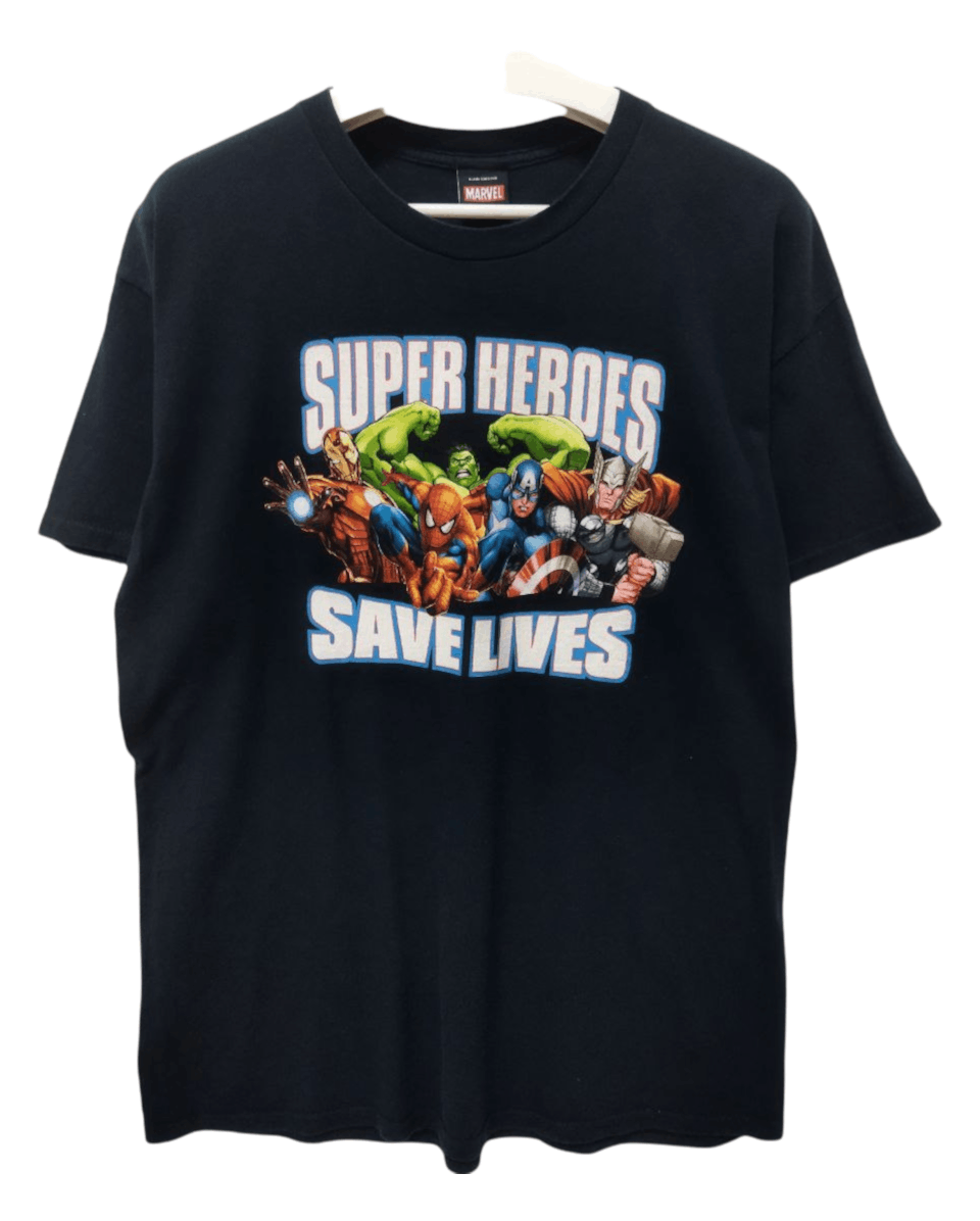 Mad Engine Vintage Marvel Mad Engine Super Heroes Save Lives Tee Size US L / EU 52-54 / 3 - 1 Thumbnail