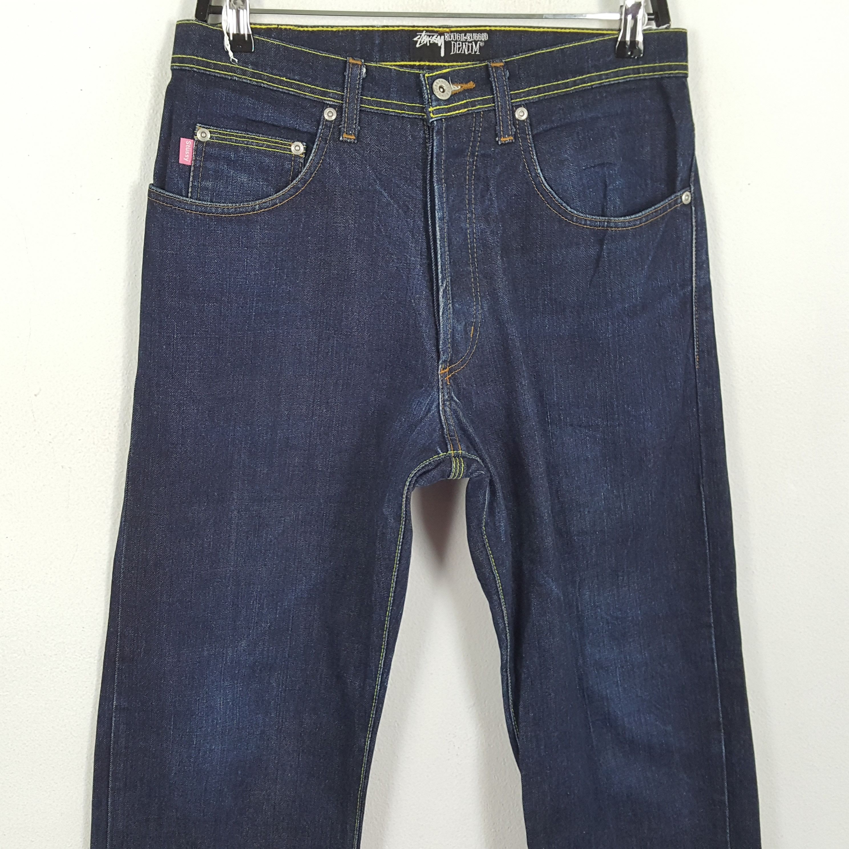 Stussy × Vintage STUSSY Streetwear Skateboard Custom Logo Style Jeans Size US 30 / EU 46 - 5 Thumbnail