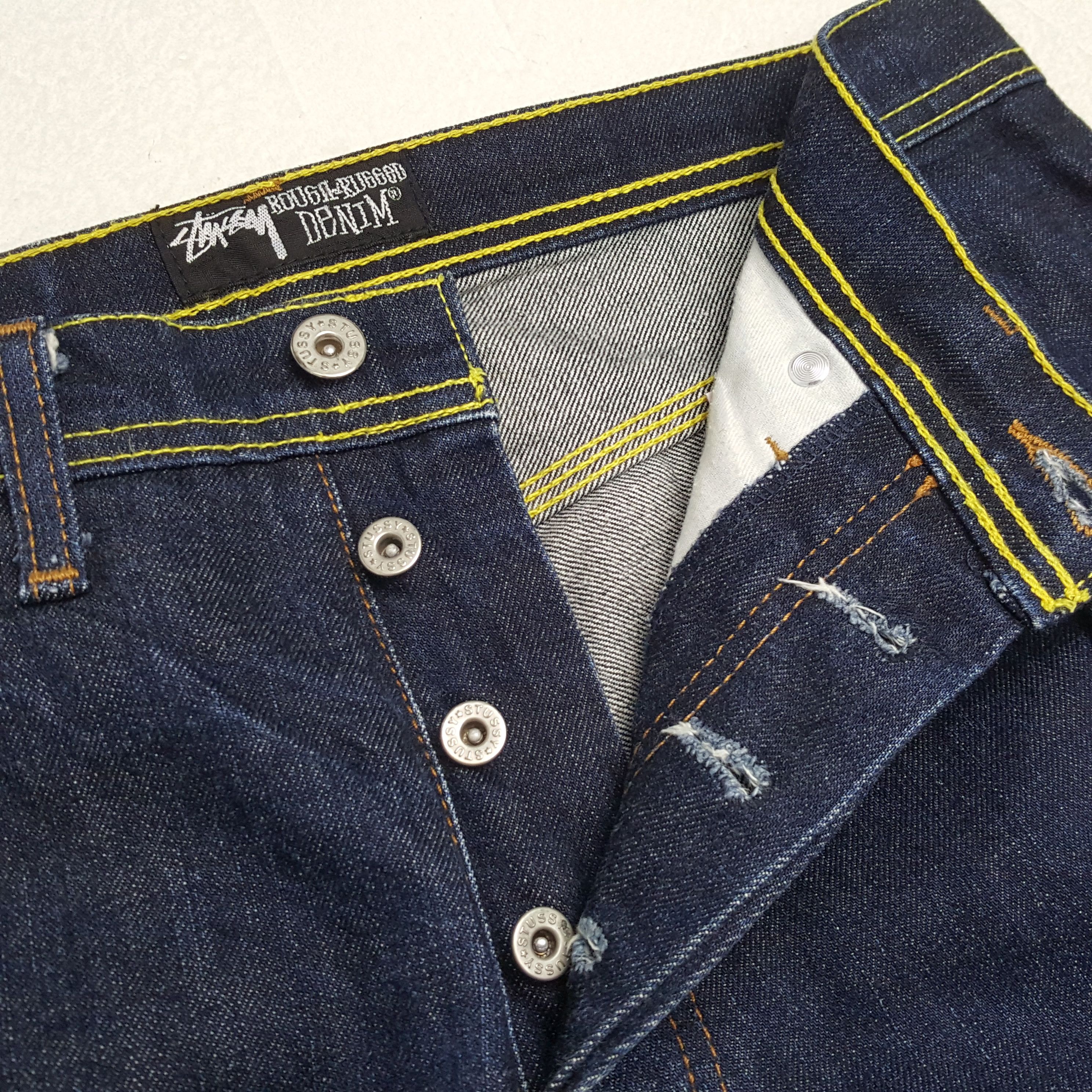 Stussy × Vintage STUSSY Streetwear Skateboard Custom Logo Style Jeans Size US 30 / EU 46 - 12 Thumbnail