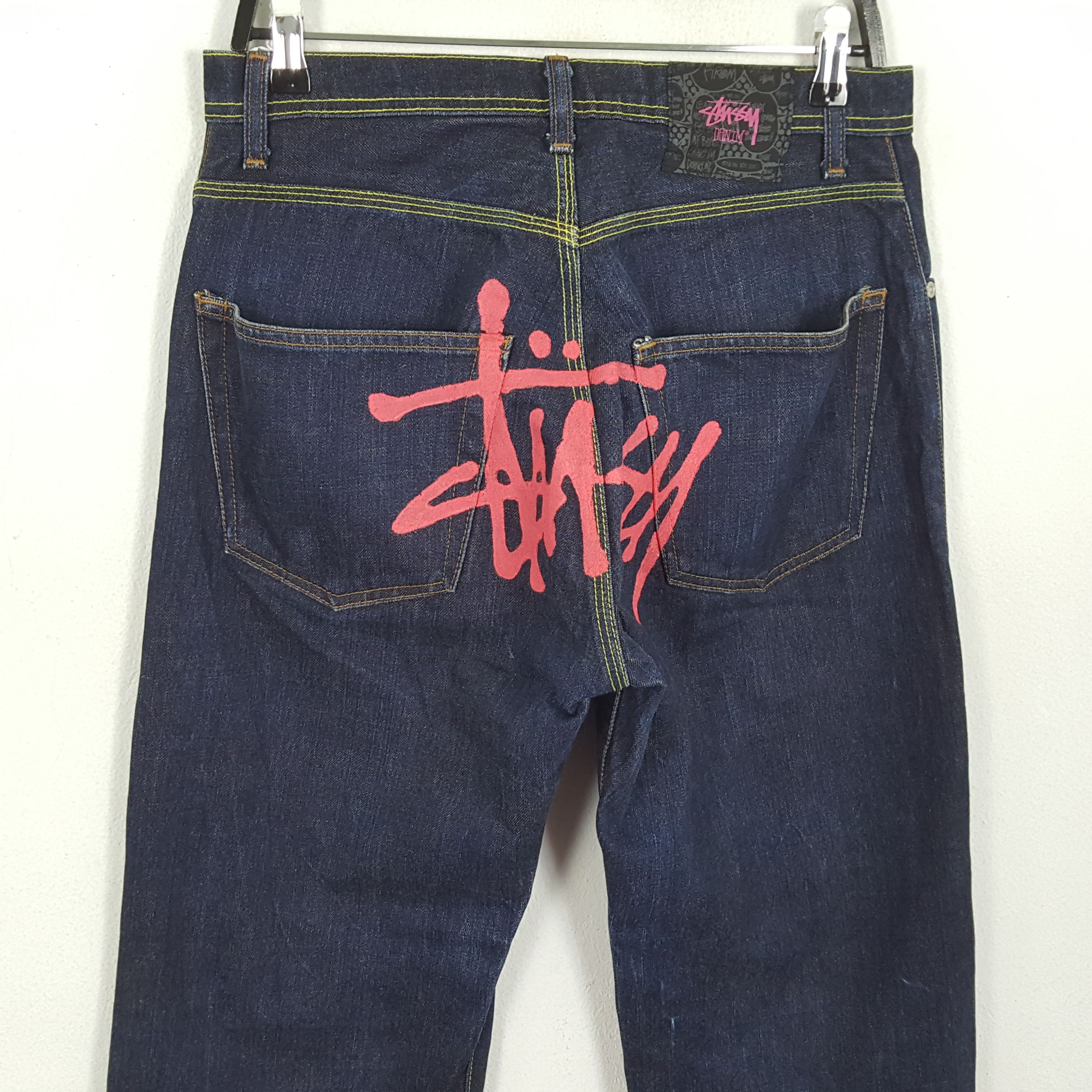 Stussy × Vintage STUSSY Streetwear Skateboard Custom Logo Style Jeans Size US 30 / EU 46 - 2 Thumbnail