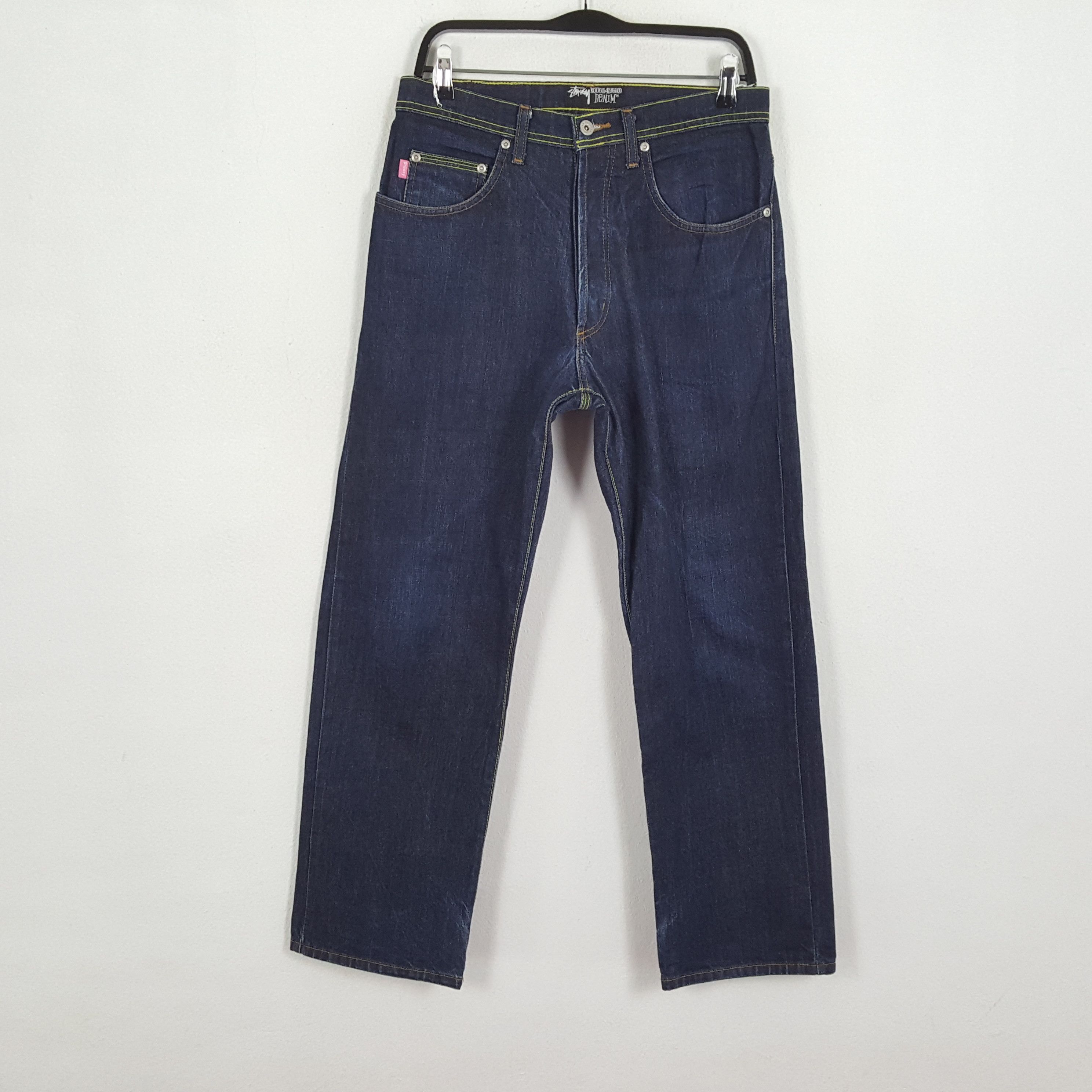 Stussy × Vintage STUSSY Streetwear Skateboard Custom Logo Style Jeans Size US 30 / EU 46 - 4 Thumbnail