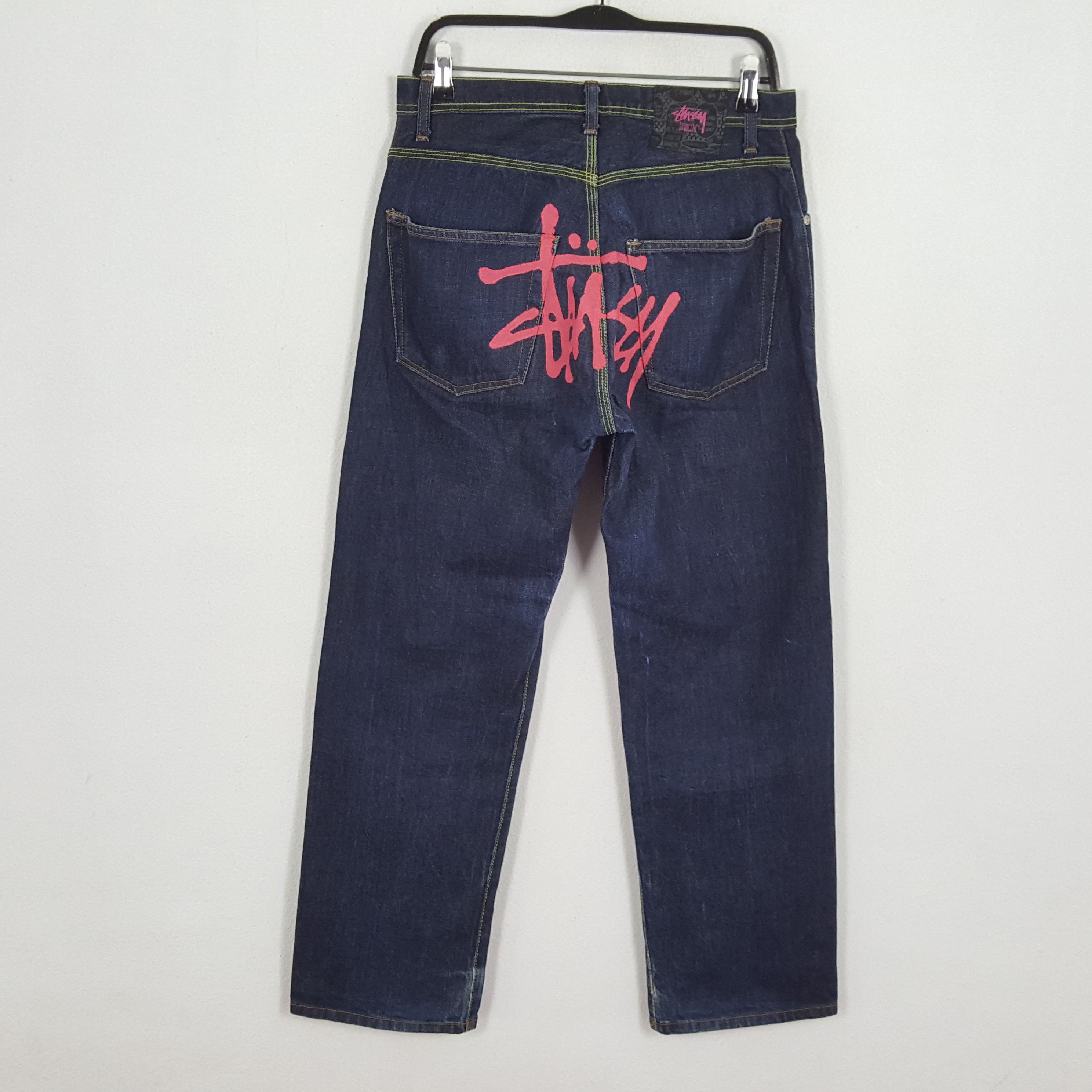 Stussy × Vintage STUSSY Streetwear Skateboard Custom Logo Style Jeans Size US 30 / EU 46 - 1 Thumbnail