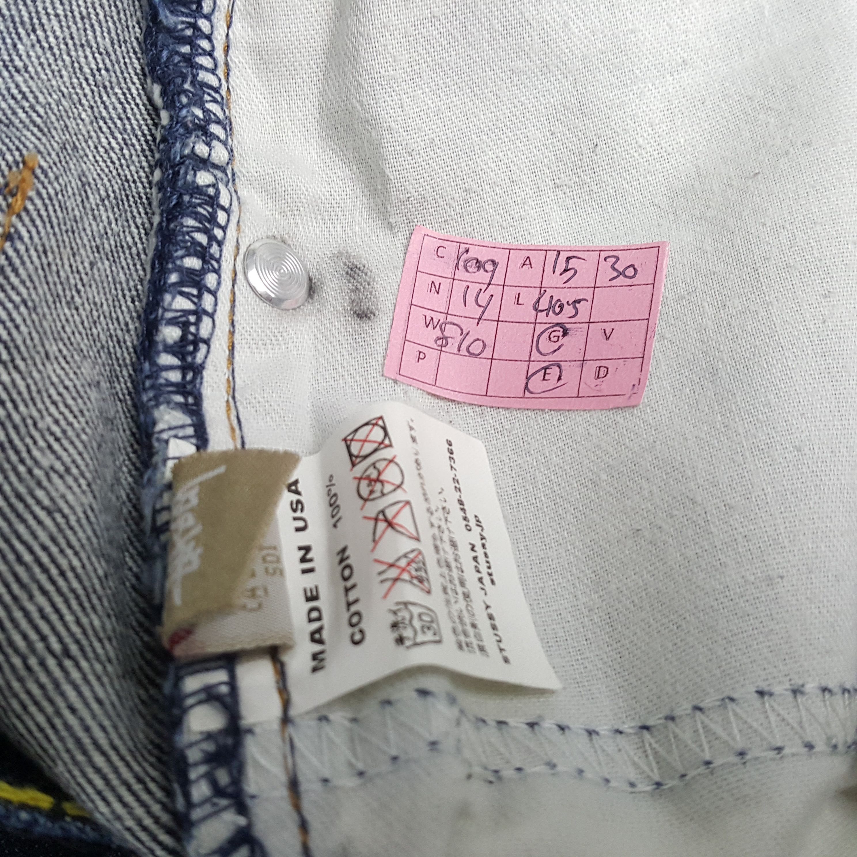 Stussy × Vintage STUSSY Streetwear Skateboard Custom Logo Style Jeans Size US 30 / EU 46 - 13 Thumbnail