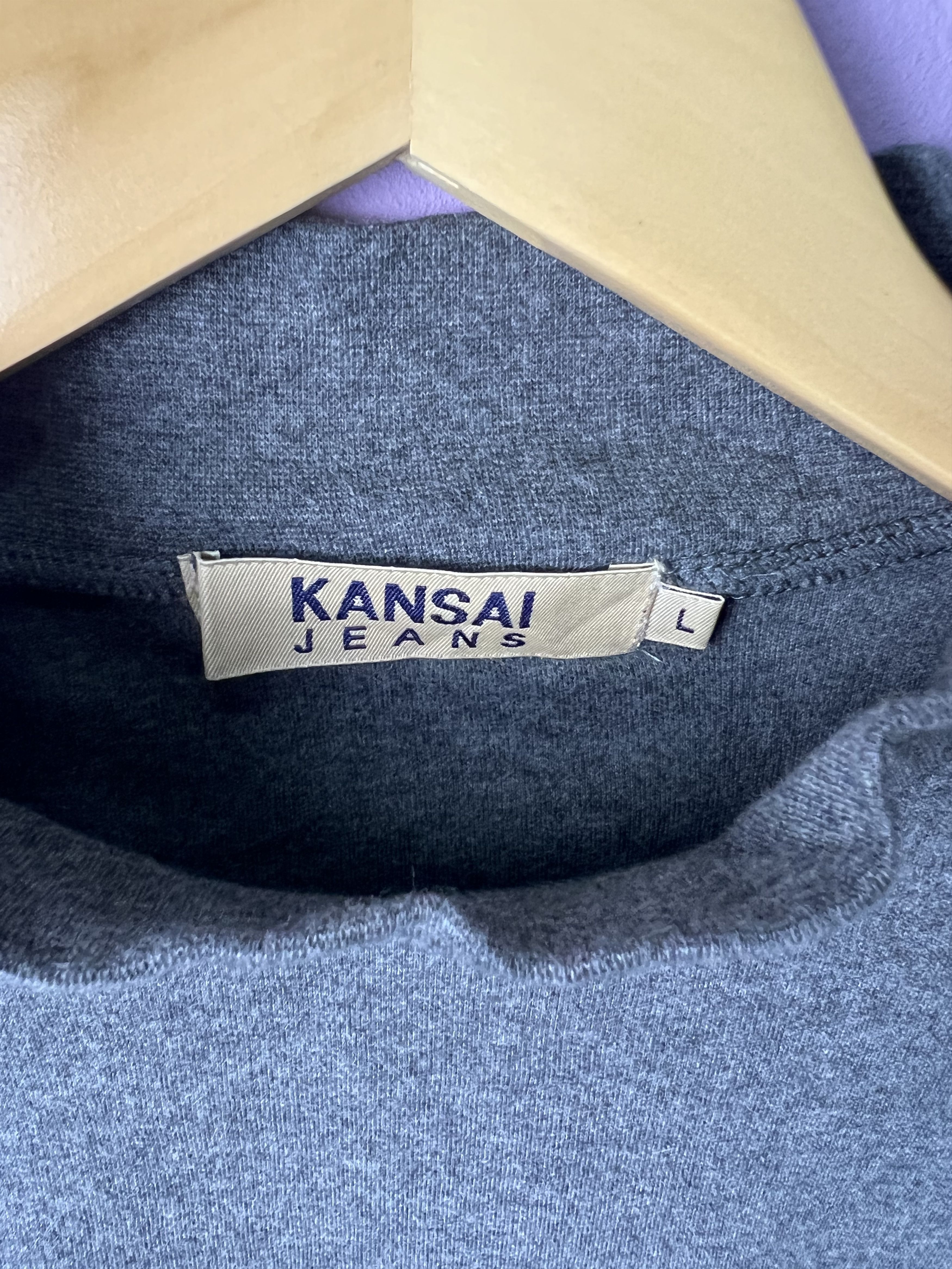 Kansai Yamamoto 🔥Kansai Jeans Mockneck Long Sleeve Tees Size US M / EU 48-50 / 2 - 11 Thumbnail