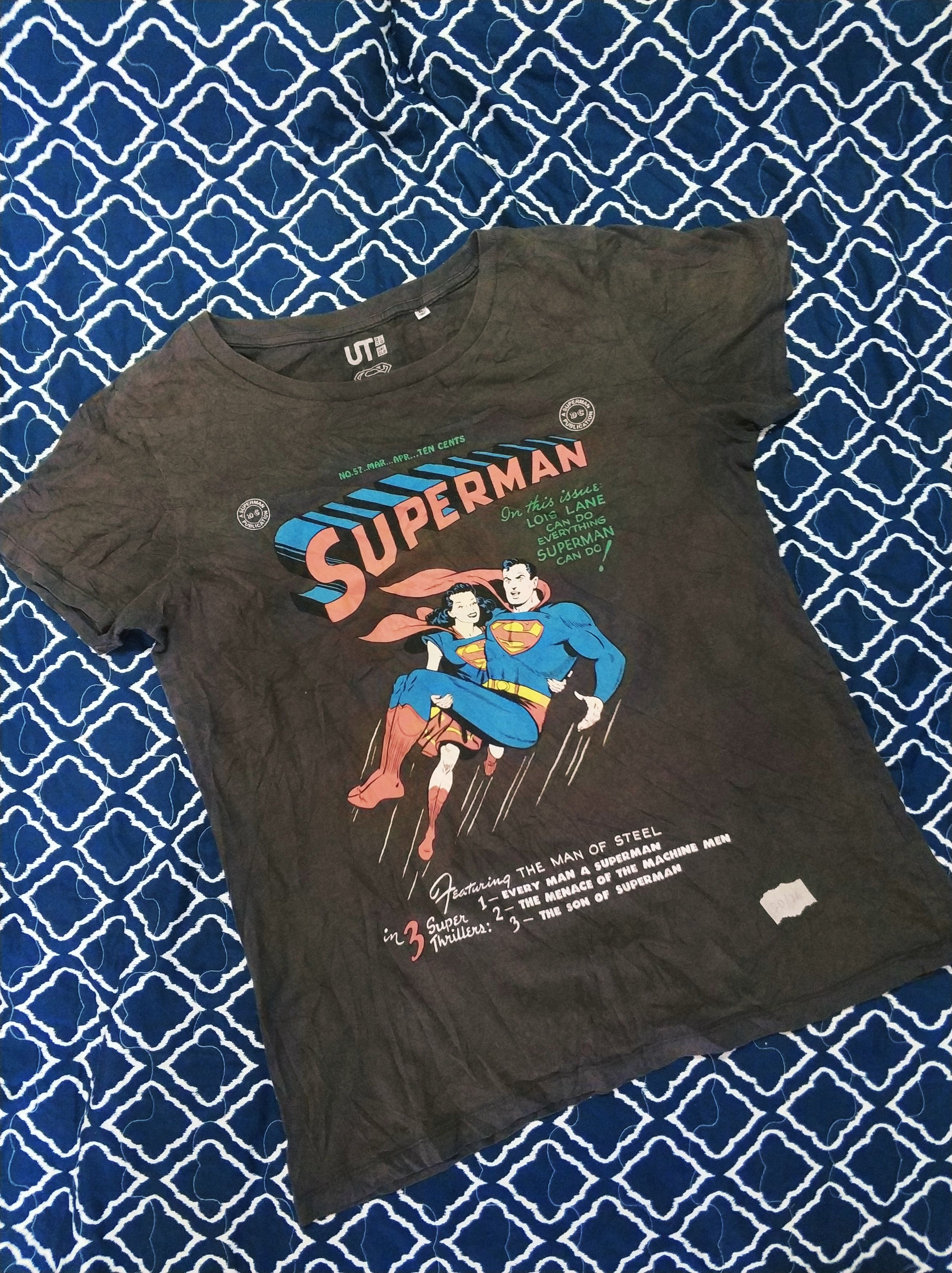 Anime 🔥Rare Uniqlo x Superman Tees Size US M / EU 48-50 / 2 - 5 Thumbnail
