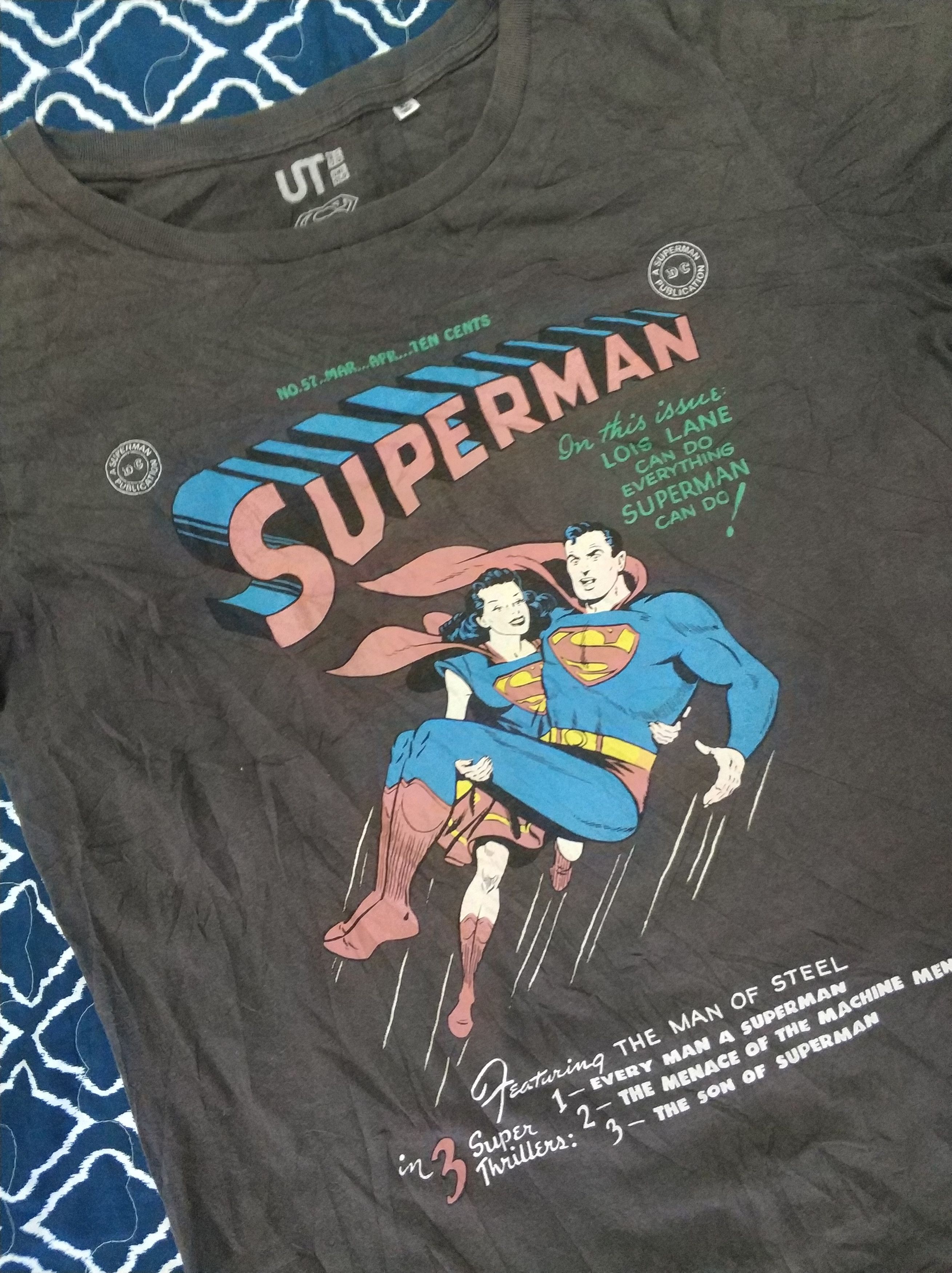 Anime 🔥Rare Uniqlo x Superman Tees Size US M / EU 48-50 / 2 - 7 Thumbnail