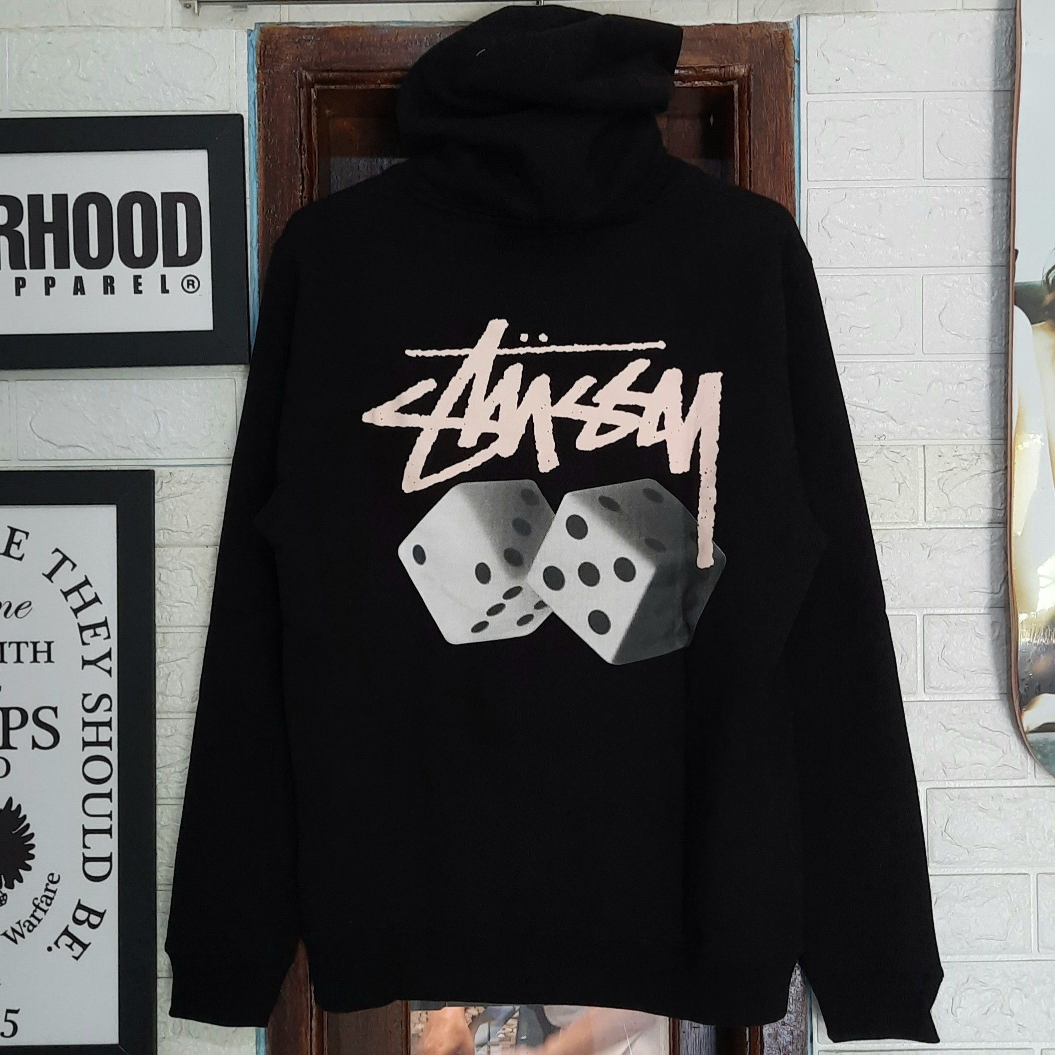 Streetwear × Stussy Stussy Hoodie Black | Grailed