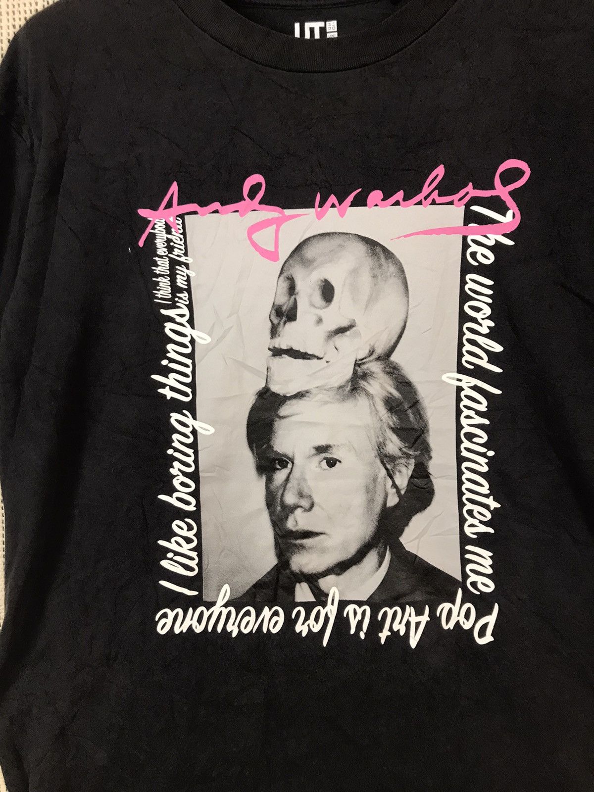 Andy Warhol ‼️ANDY WARHOL SKULL 3d PRINTED DISTRESSED TSHIRT‼️ Size US L / EU 52-54 / 3 - 2 Thumbnail