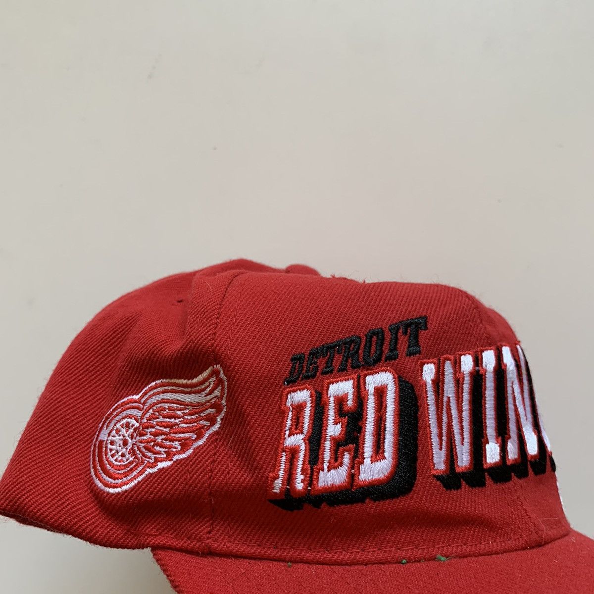 NHL Vintage 1990s Detroit Red Wings Embroidered NHL Snapback Hat Size ONE SIZE - 2 Thumbnail