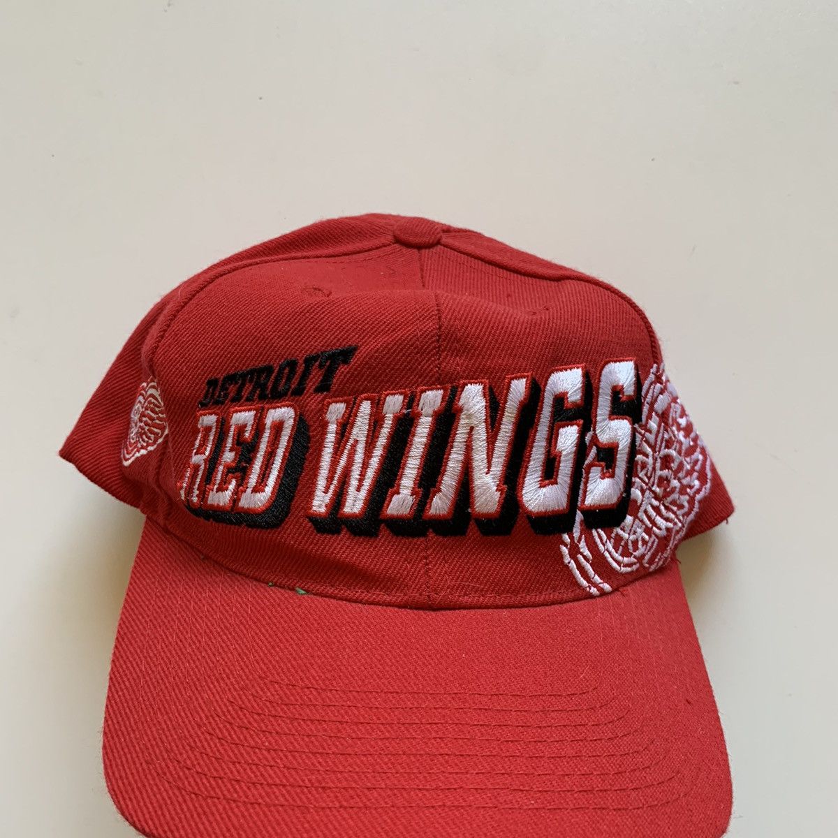 NHL Vintage 1990s Detroit Red Wings Embroidered NHL Snapback Hat Size ONE SIZE - 1 Thumbnail