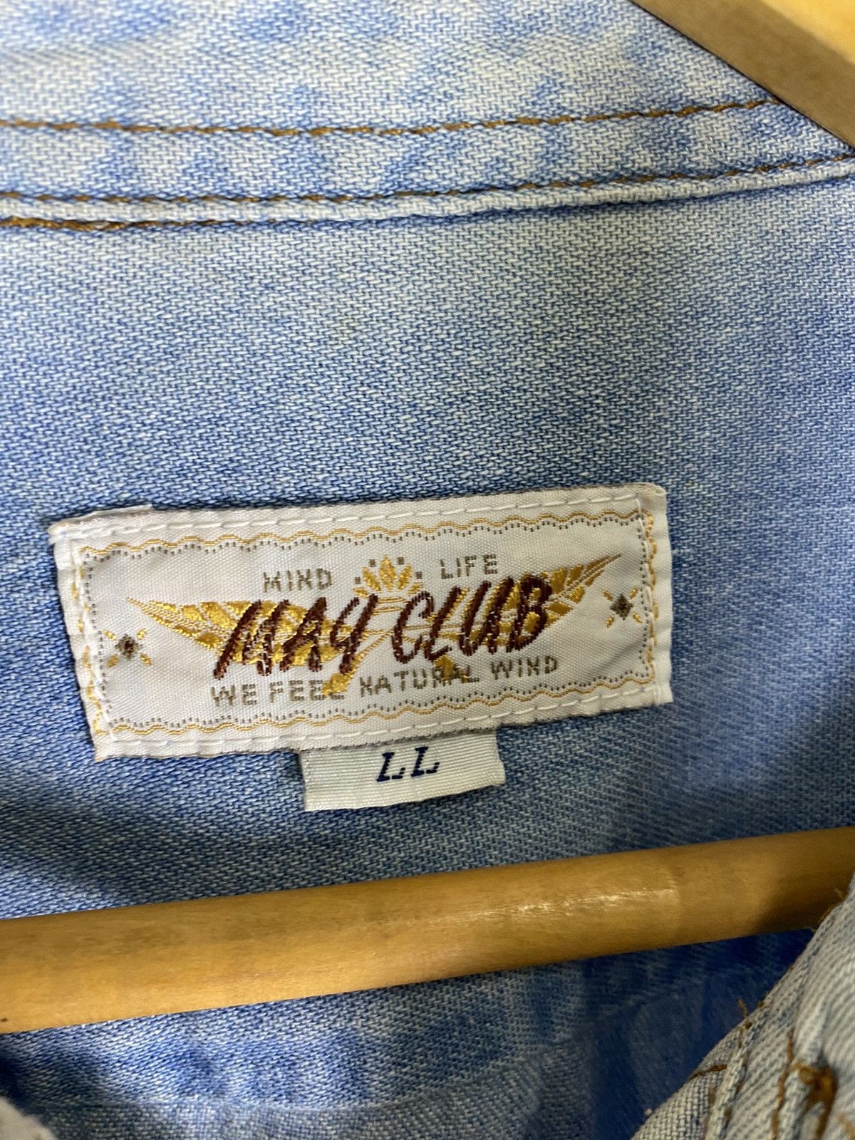 Japanese Brand 🔥MAY CLUB DENIM JACKET Size US L / EU 52-54 / 3 - 5 Thumbnail