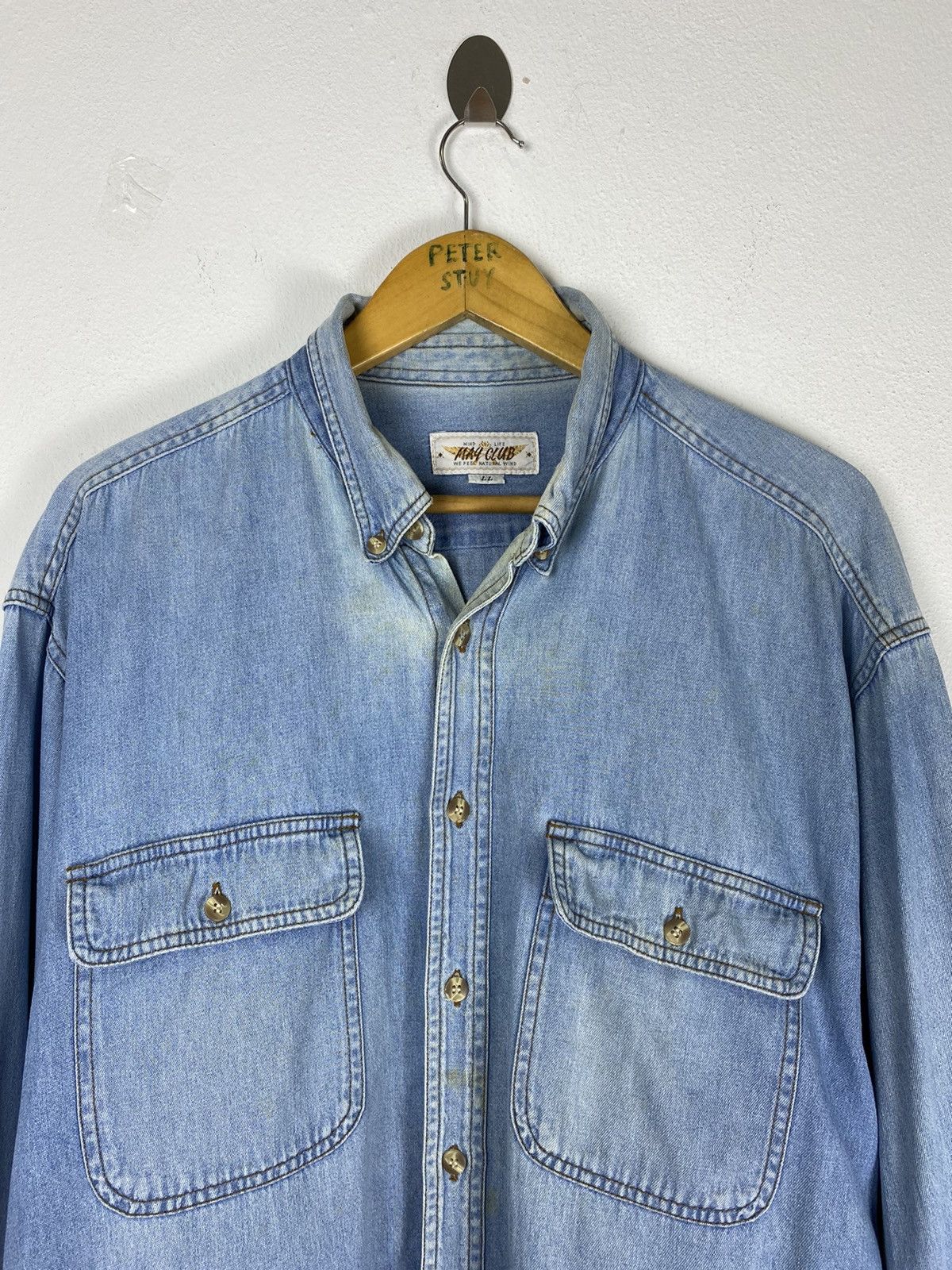 Japanese Brand 🔥MAY CLUB DENIM JACKET Size US L / EU 52-54 / 3 - 3 Thumbnail
