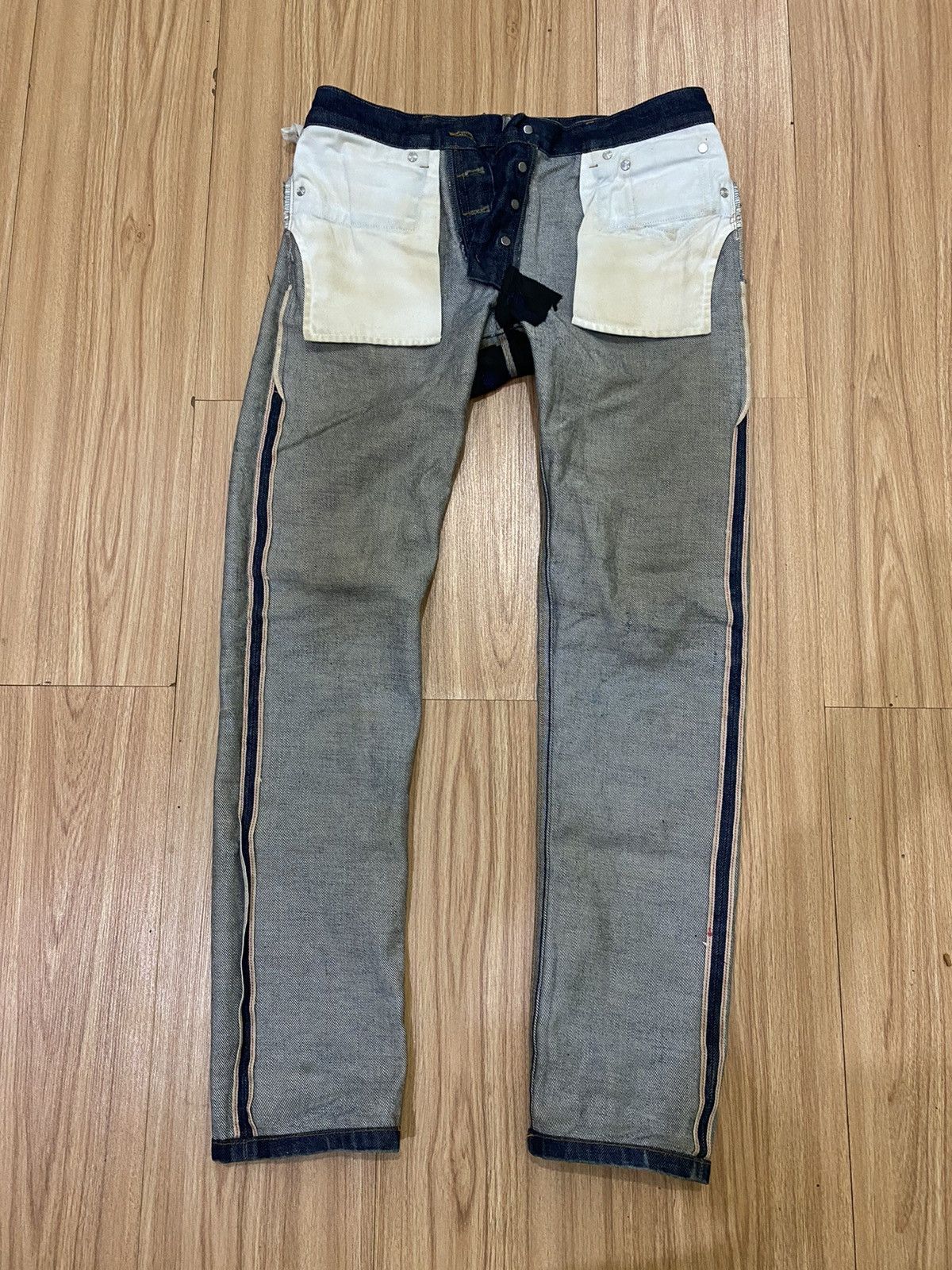 A.P.C. APC BLUE DISTRESS DENIME PANT Size US 31 - 16 Thumbnail