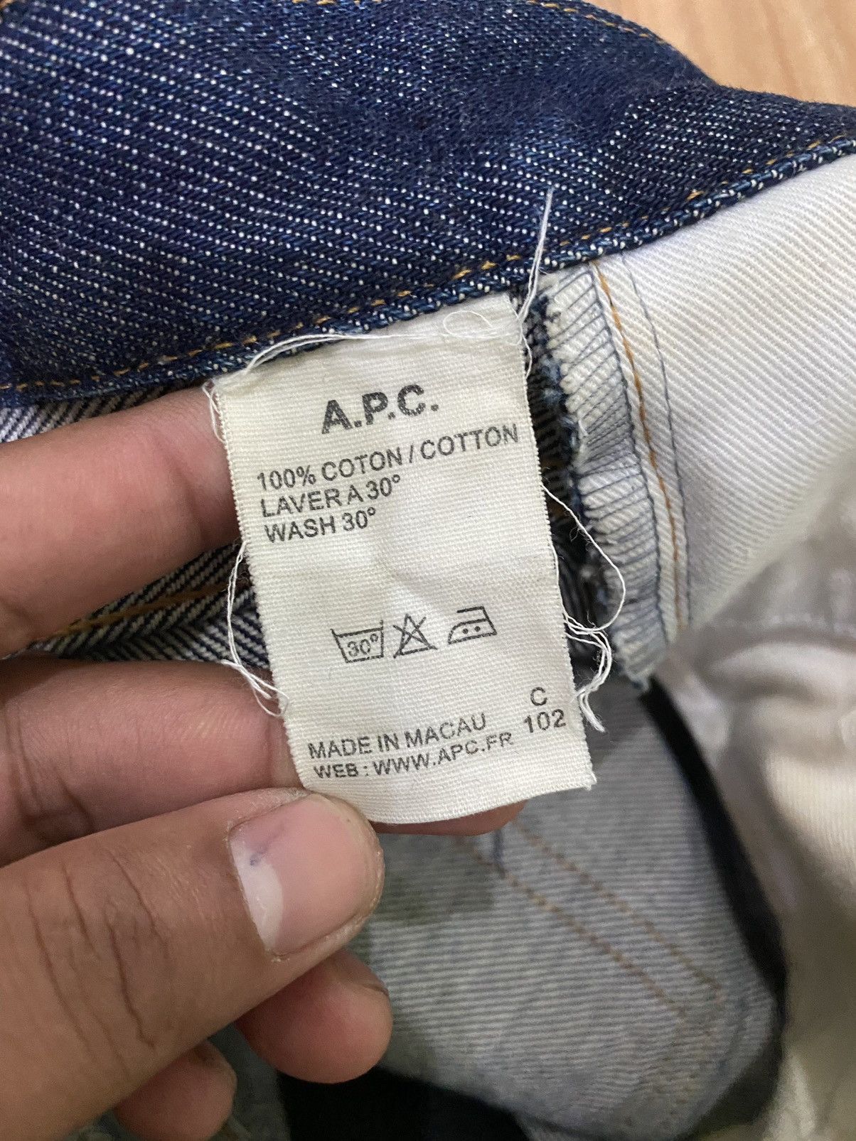 A.P.C. APC BLUE DISTRESS DENIME PANT Size US 31 - 14 Thumbnail