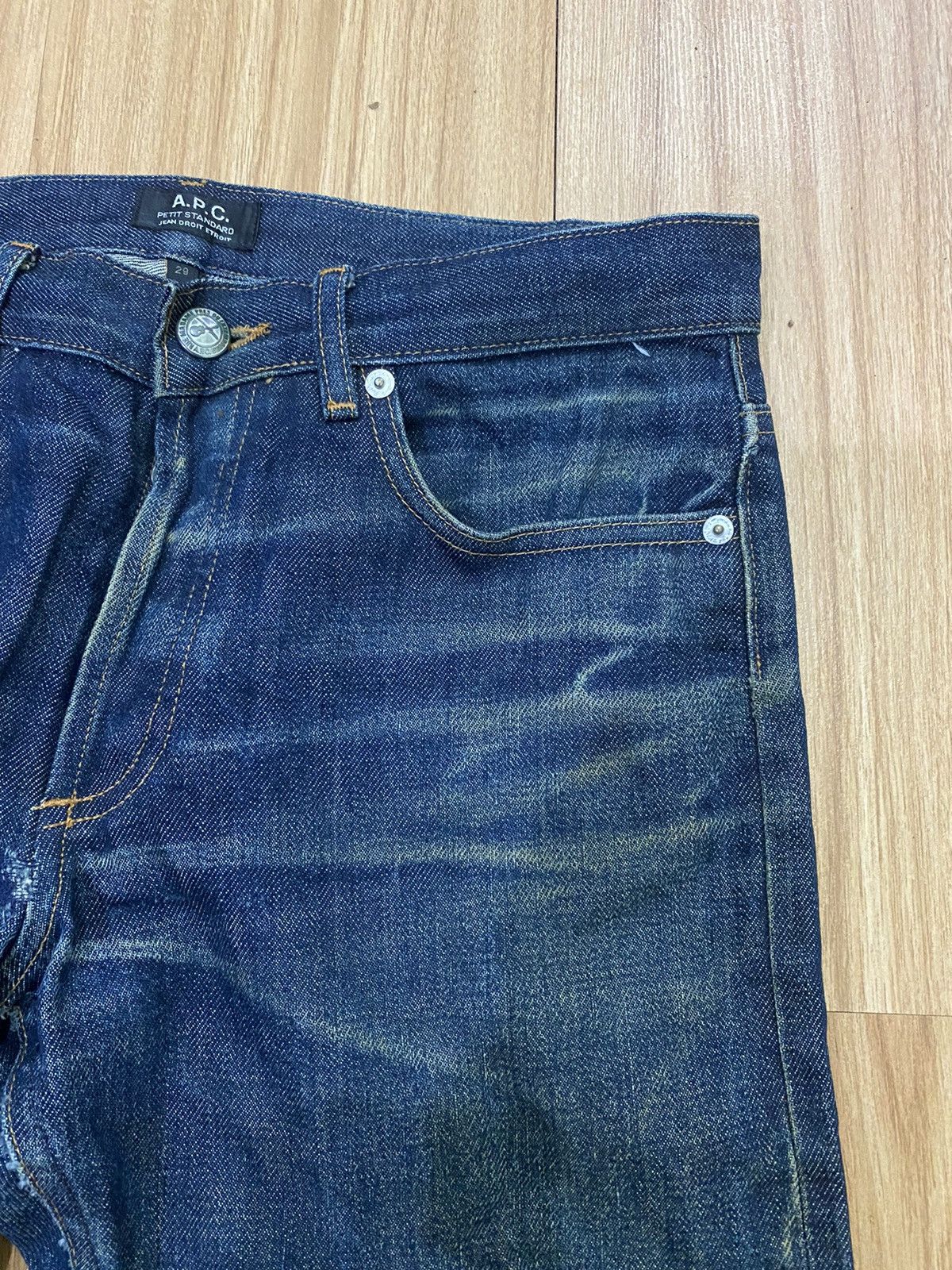 A.P.C. APC BLUE DISTRESS DENIME PANT Size US 31 - 4 Thumbnail