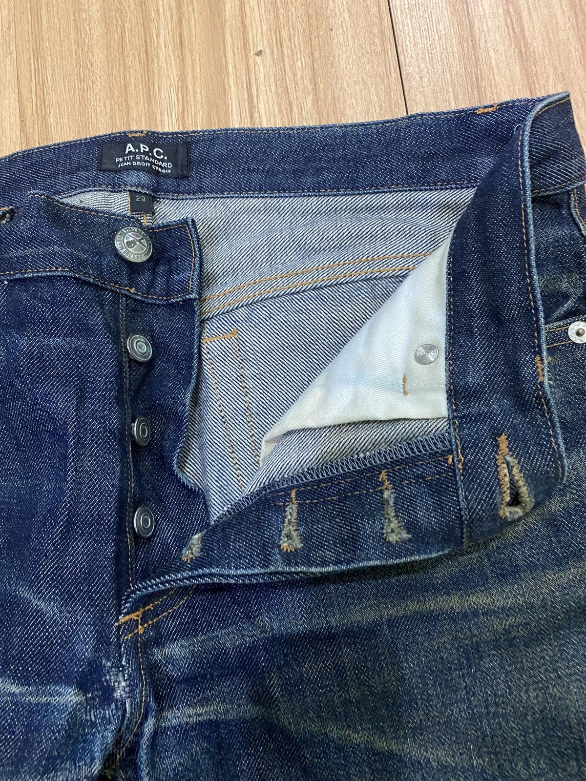 A.P.C. APC BLUE DISTRESS DENIME PANT Size US 31 - 6 Thumbnail