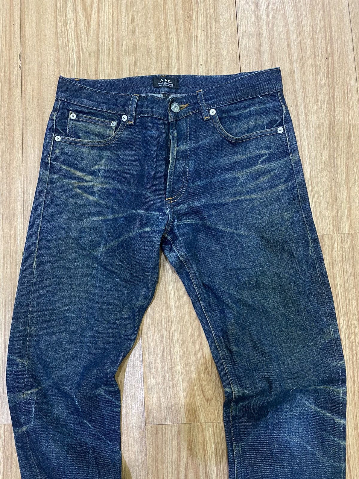 A.P.C. APC BLUE DISTRESS DENIME PANT Size US 31 - 2 Thumbnail