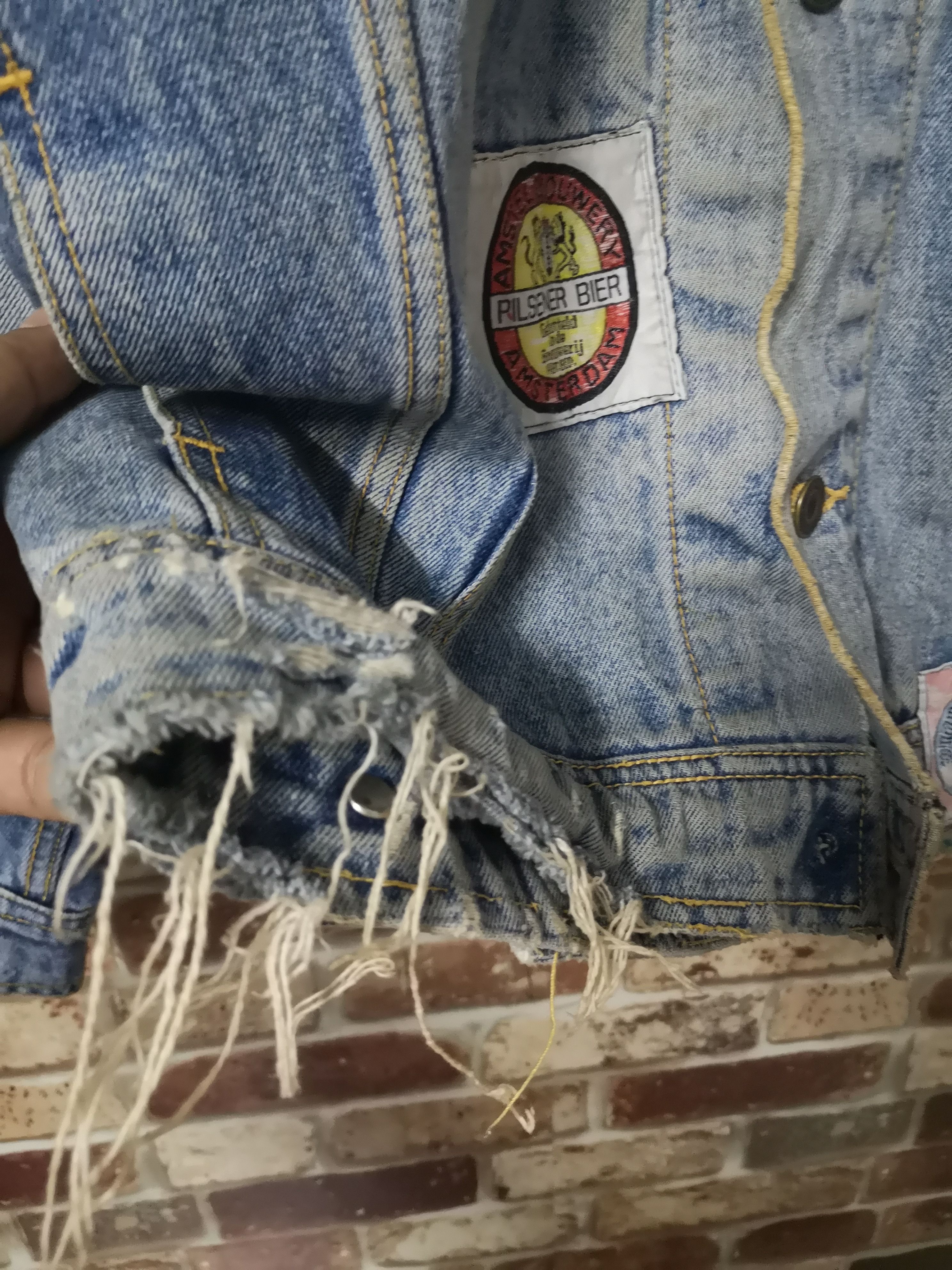 Vintage 🔥RARE🔥Vintage Denime Patch Work Jacket Nice Style Size US L / EU 52-54 / 3 - 11 Thumbnail