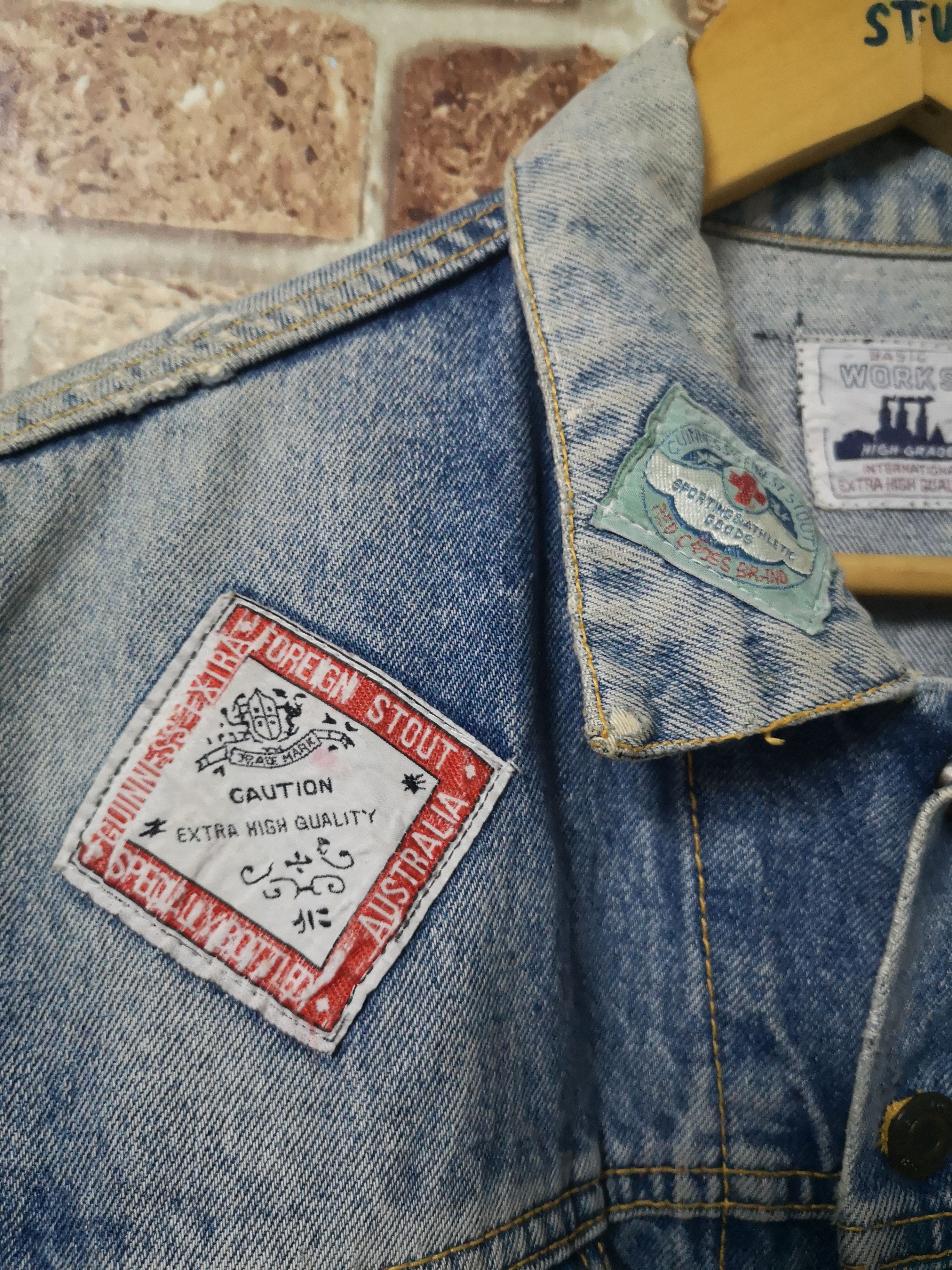 Vintage 🔥RARE🔥Vintage Denime Patch Work Jacket Nice Style Size US L / EU 52-54 / 3 - 5 Thumbnail