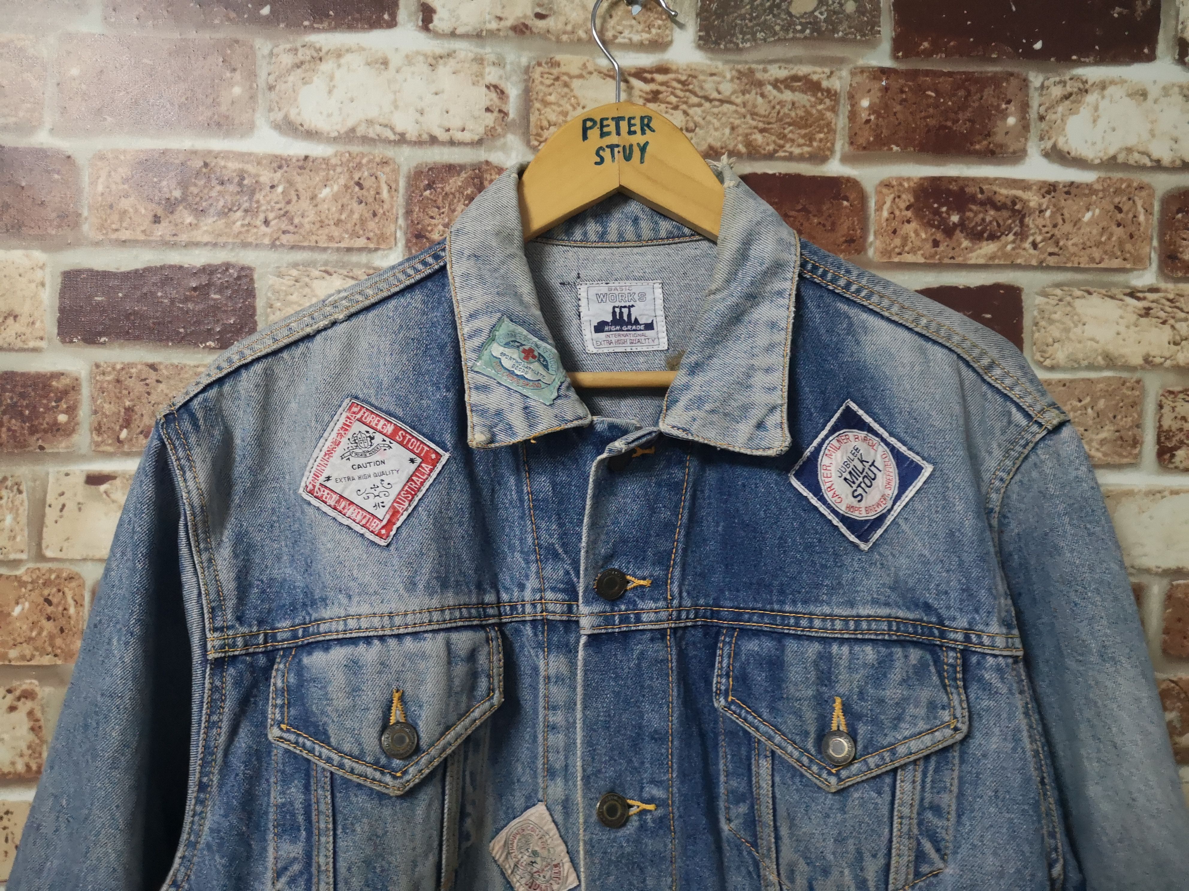 Vintage 🔥RARE🔥Vintage Denime Patch Work Jacket Nice Style Size US L / EU 52-54 / 3 - 3 Thumbnail