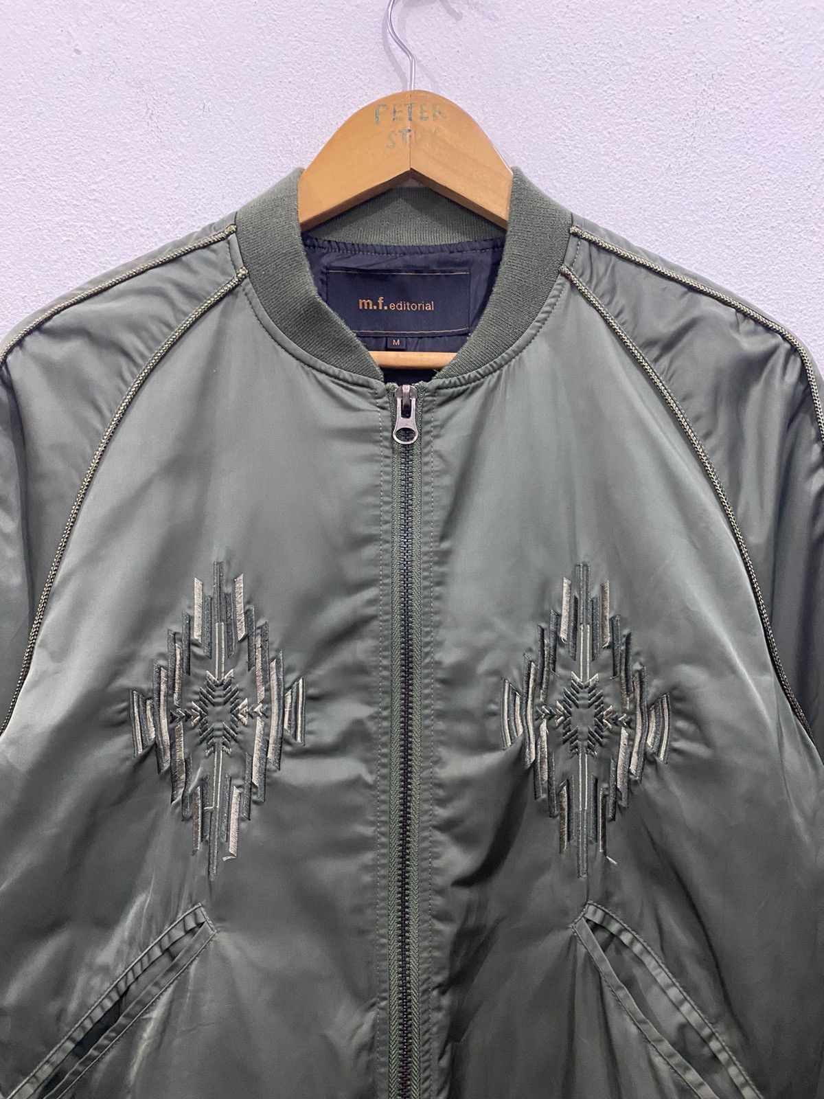 Japanese Brand M.F EDITORIAL BOMBER JACKET NICE DESIGN Size US M / EU 48-50 / 2 - 7 Thumbnail