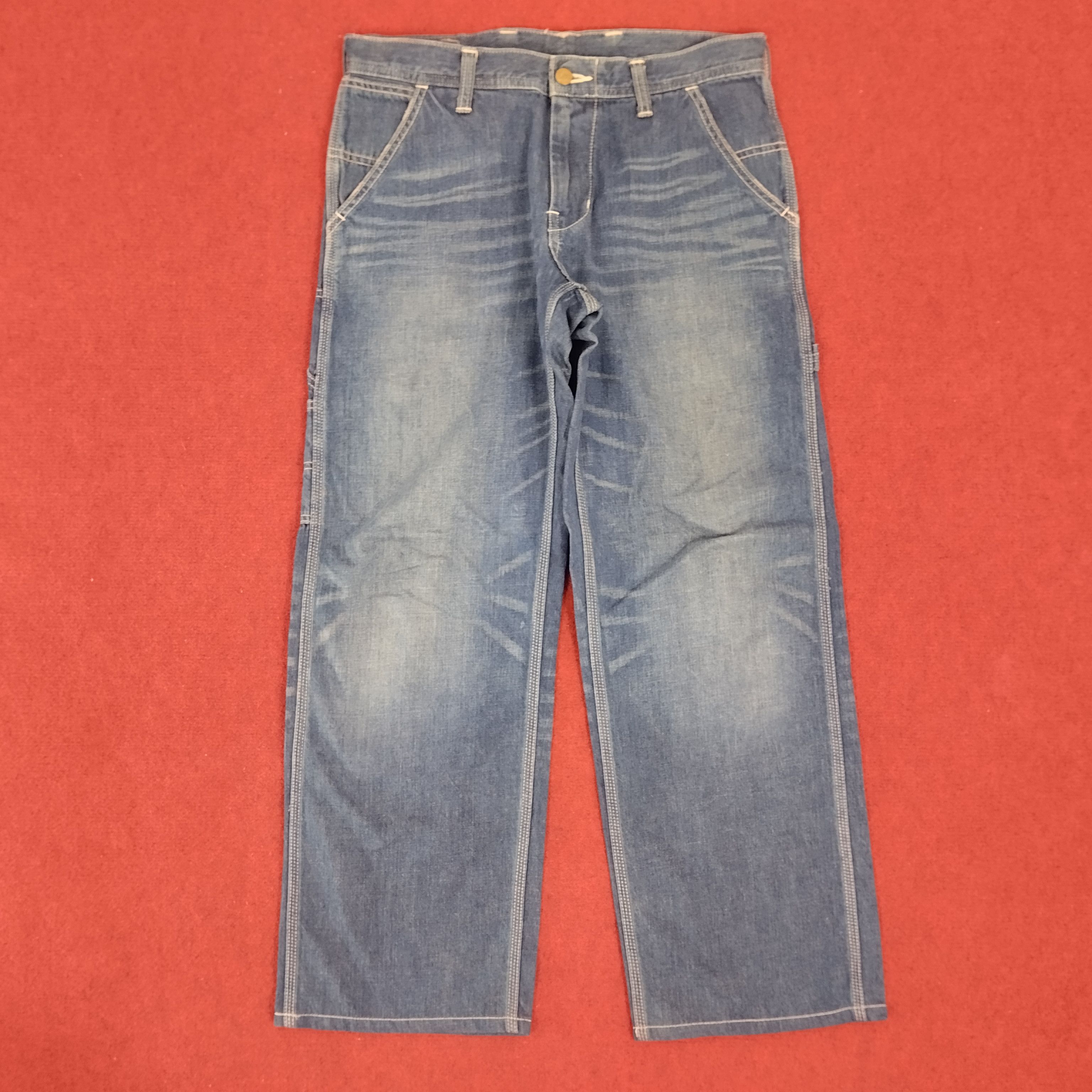 Lee × Vintage LEE American Skateboard Streetwear Style Carpenter Pants Size US 32 / EU 48 - 4 Thumbnail