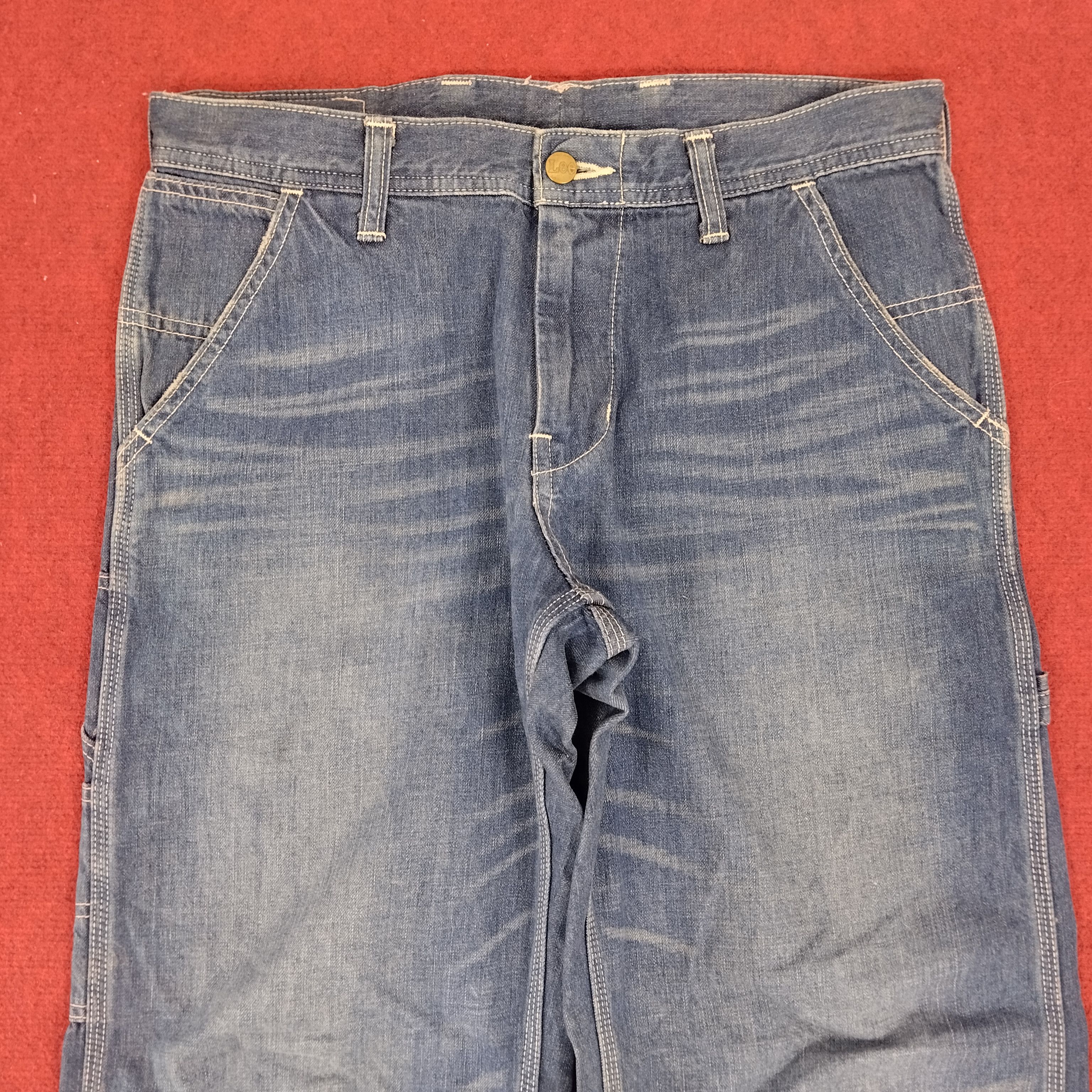 Lee × Vintage LEE American Skateboard Streetwear Style Carpenter Pants Size US 32 / EU 48 - 5 Thumbnail