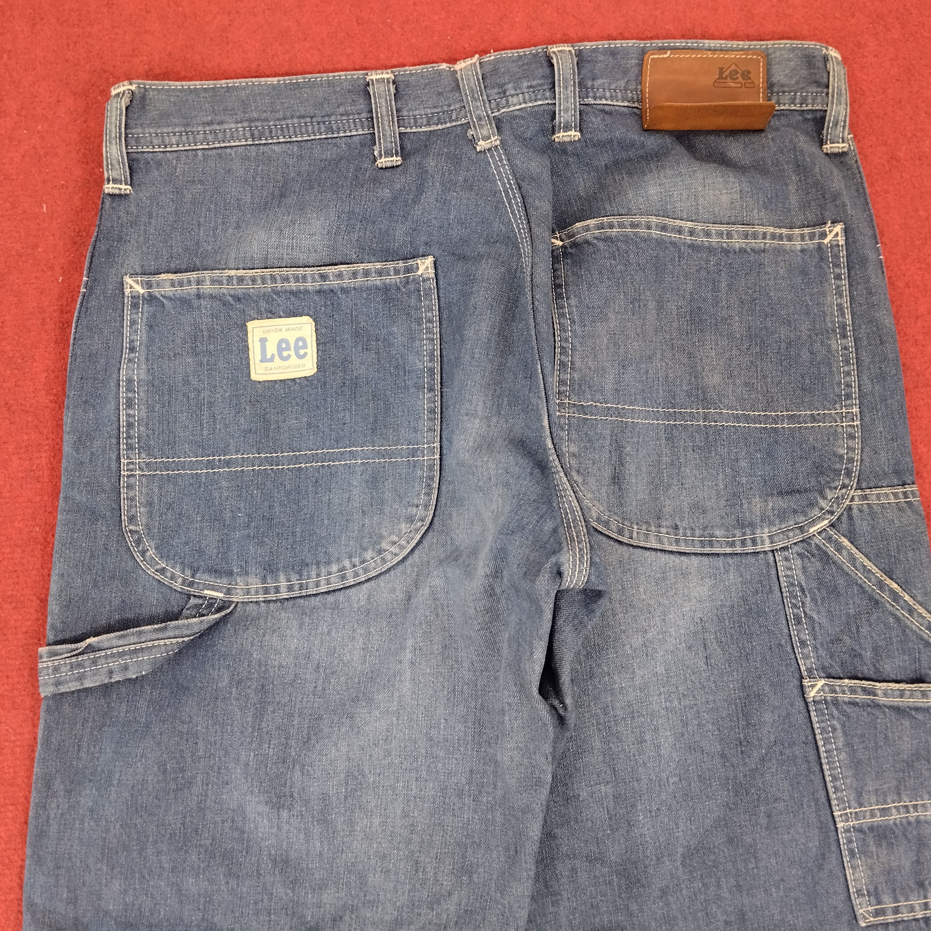 Lee × Vintage LEE American Skateboard Streetwear Style Carpenter Pants Size US 32 / EU 48 - 2 Thumbnail