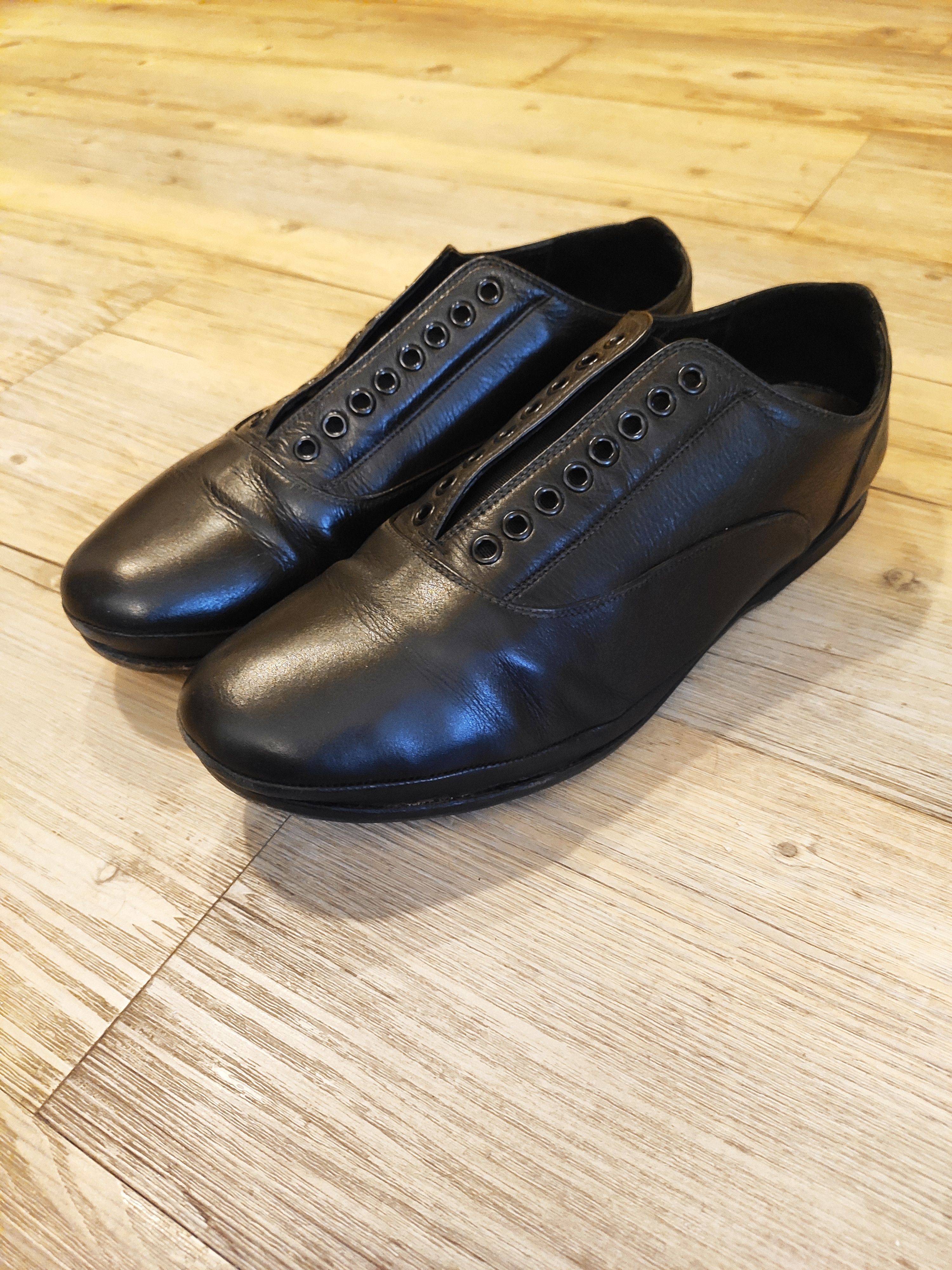 image of Rocco P No Heel Shoes Loafers.like Hermes Or Martin Margiela in Black, Men's (Size 9)