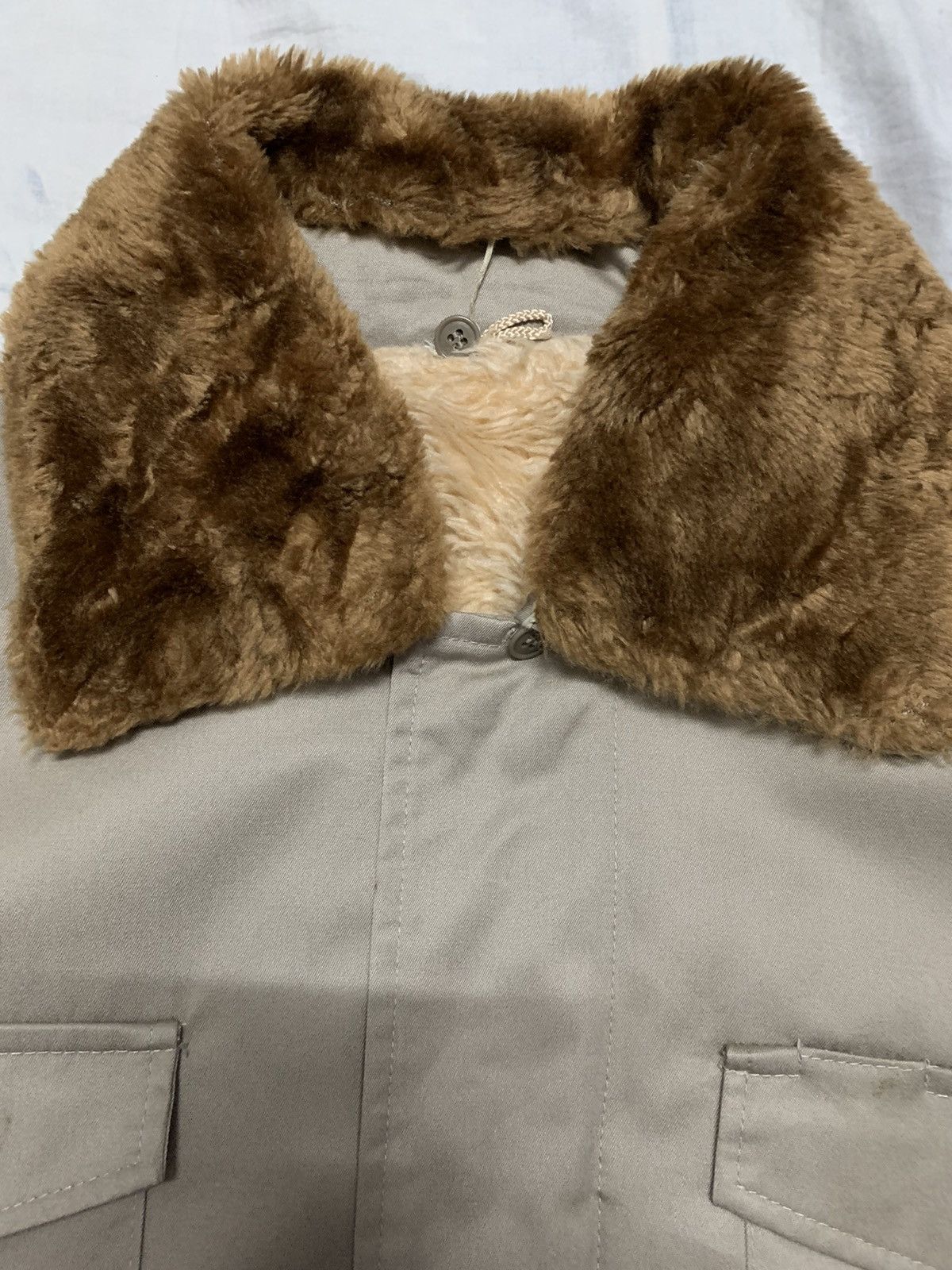 Japanese Brand Vintage Japanese Brand Faux Shearling Military Field Jacket Size US L / EU 52-54 / 3 - 5 Thumbnail