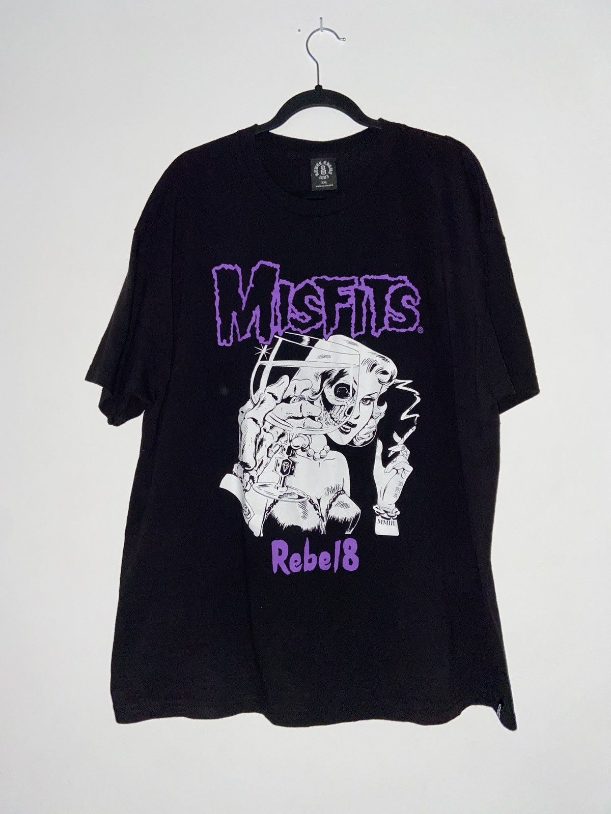 Band Tees Misfits x Rebel 8 Band Tee XXL 1/1 Rare Find Vintage UNI Size US XXL / EU 58 / 5 - 6 Thumbnail