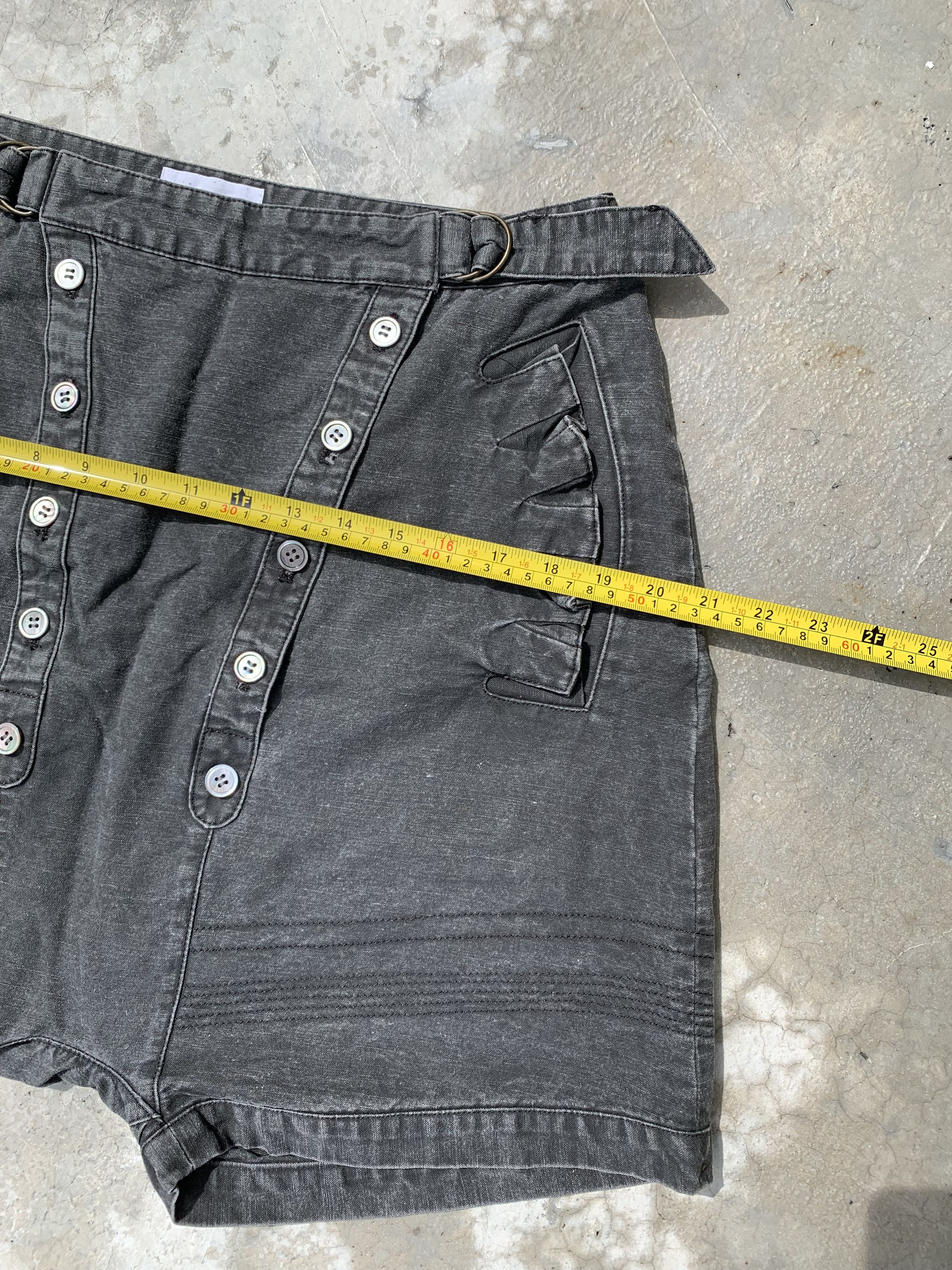 Tsumori Chisato Vintage Tsumori Chisato Faded Black Shorts Skirt Pants Size 30" / US 8 / IT 44 - 9 Thumbnail