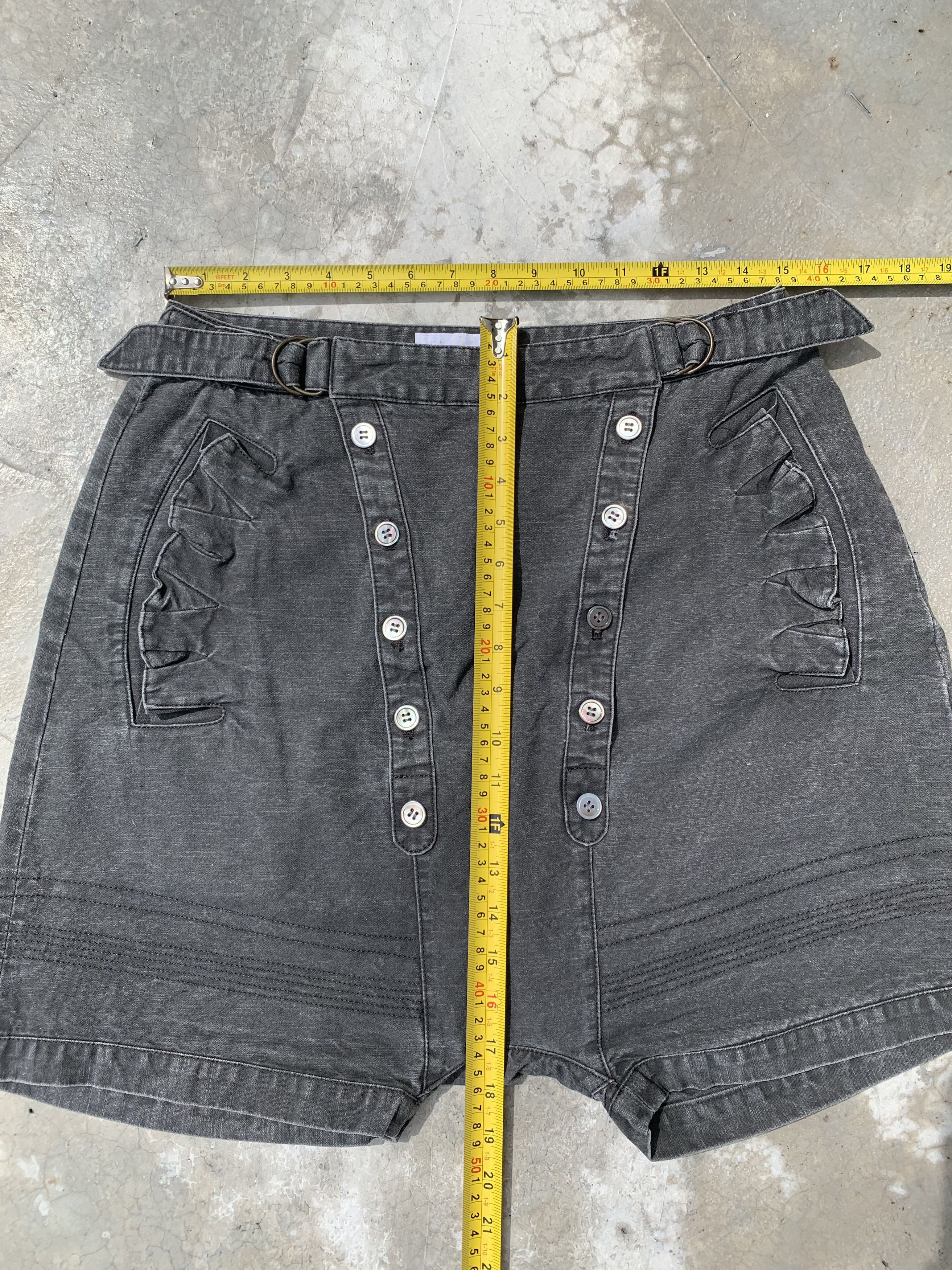 Tsumori Chisato Vintage Tsumori Chisato Faded Black Shorts Skirt Pants Size 30" / US 8 / IT 44 - 8 Thumbnail