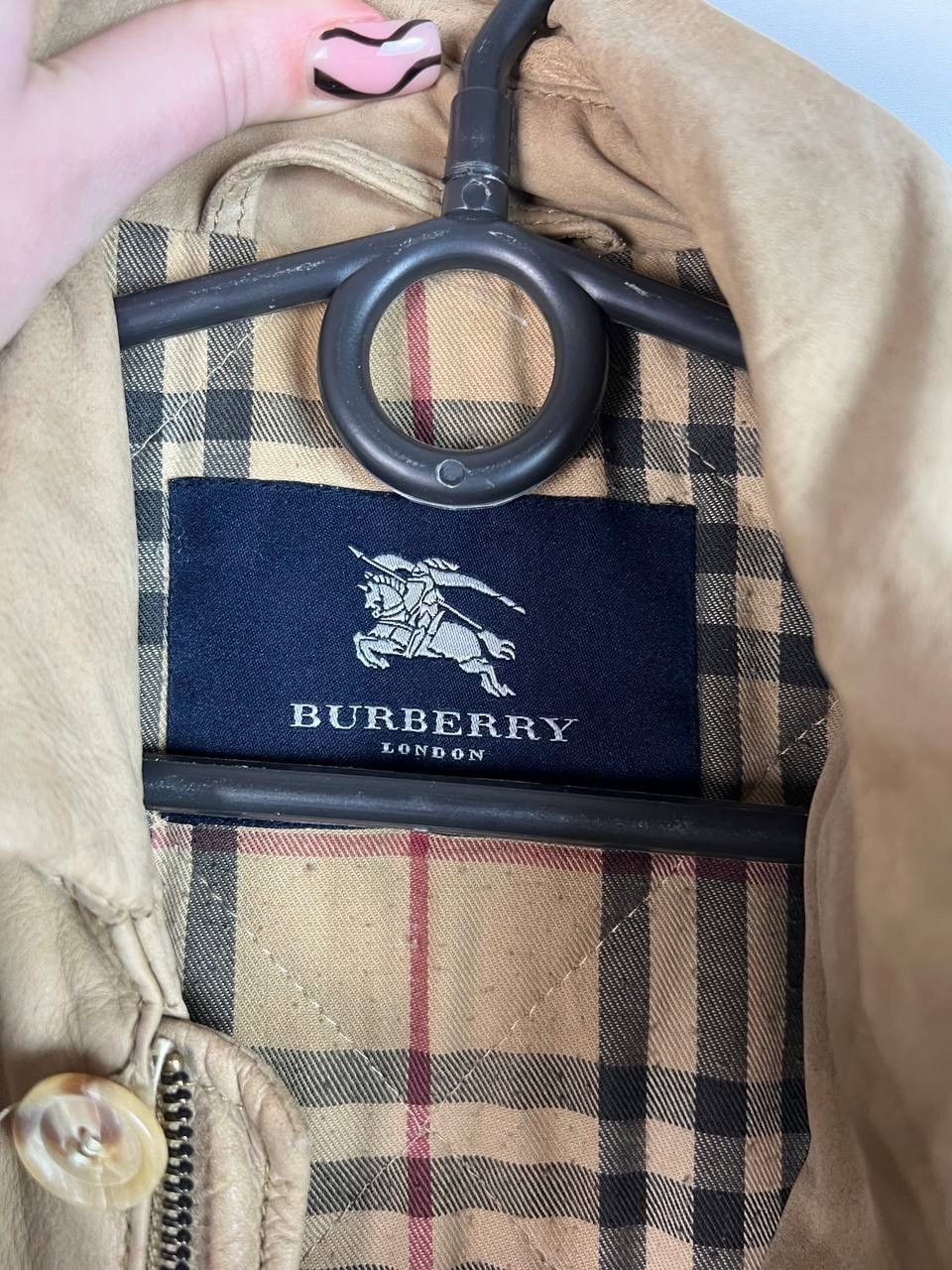 Burberry Burberry vintage luxury leather jacket size L Size US L / EU 52-54 / 3 - 2 Thumbnail