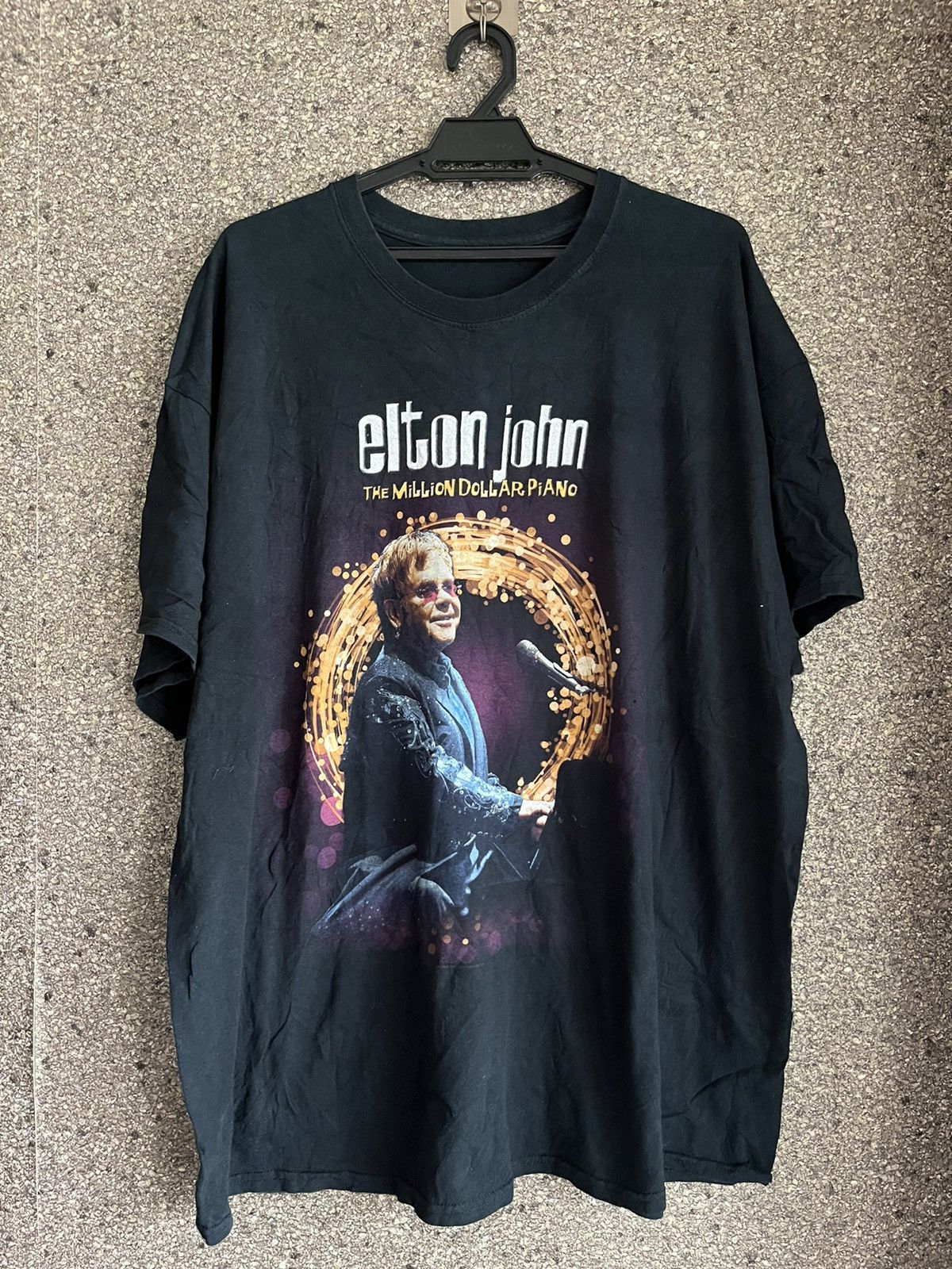 image of Vintage Elton John Ft26 in Black, Men's (Size XL)