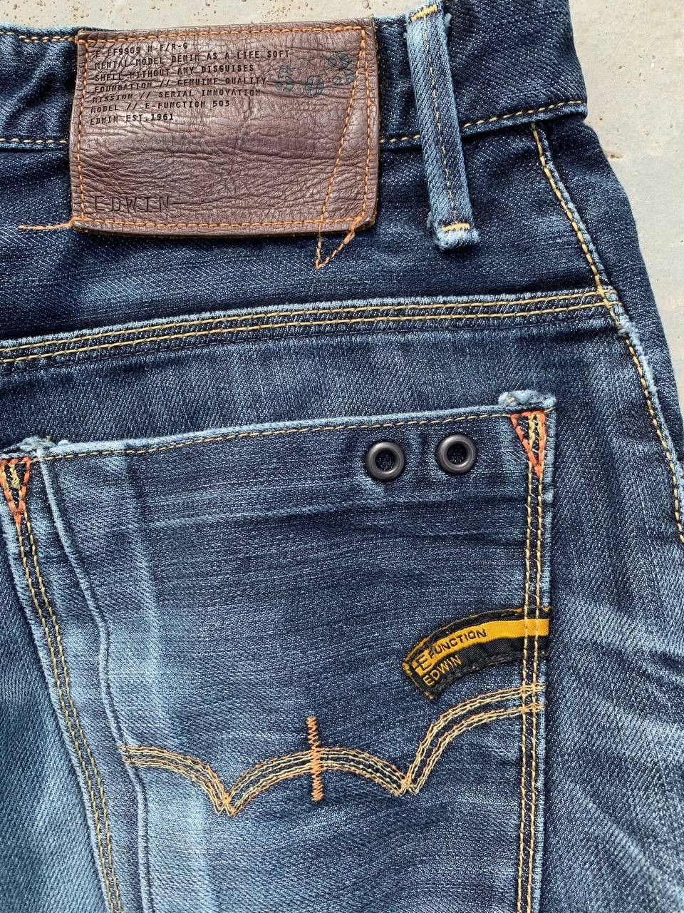 Edwin Vintage Edwin Function 503 Twisted Legs Denim Jeans Size US 29 - 10 Thumbnail