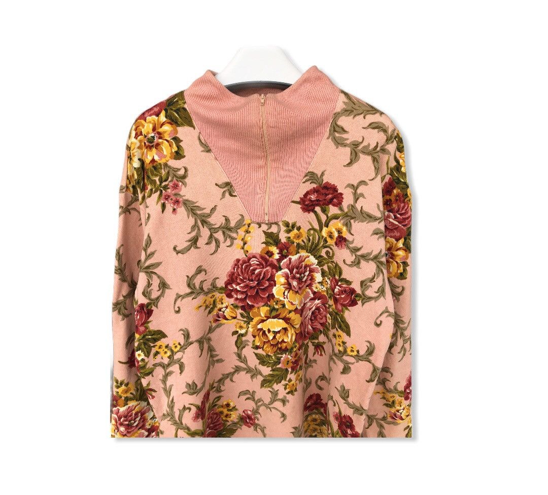 Kenzo Vintage Kenzo Paris Flower Fullprint Sweatshirt Size US M / EU 48-50 / 2 - 2 Thumbnail
