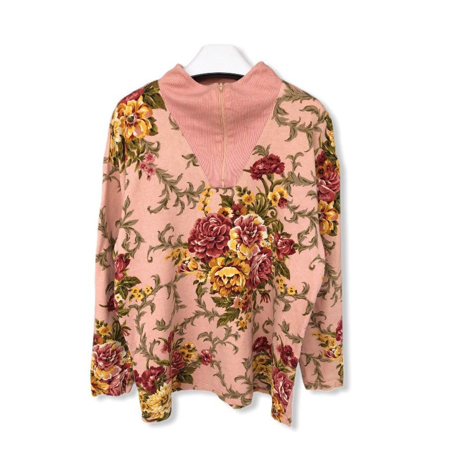 Kenzo Vintage Kenzo Paris Flower Fullprint Sweatshirt Size US M / EU 48-50 / 2 - 1 Thumbnail