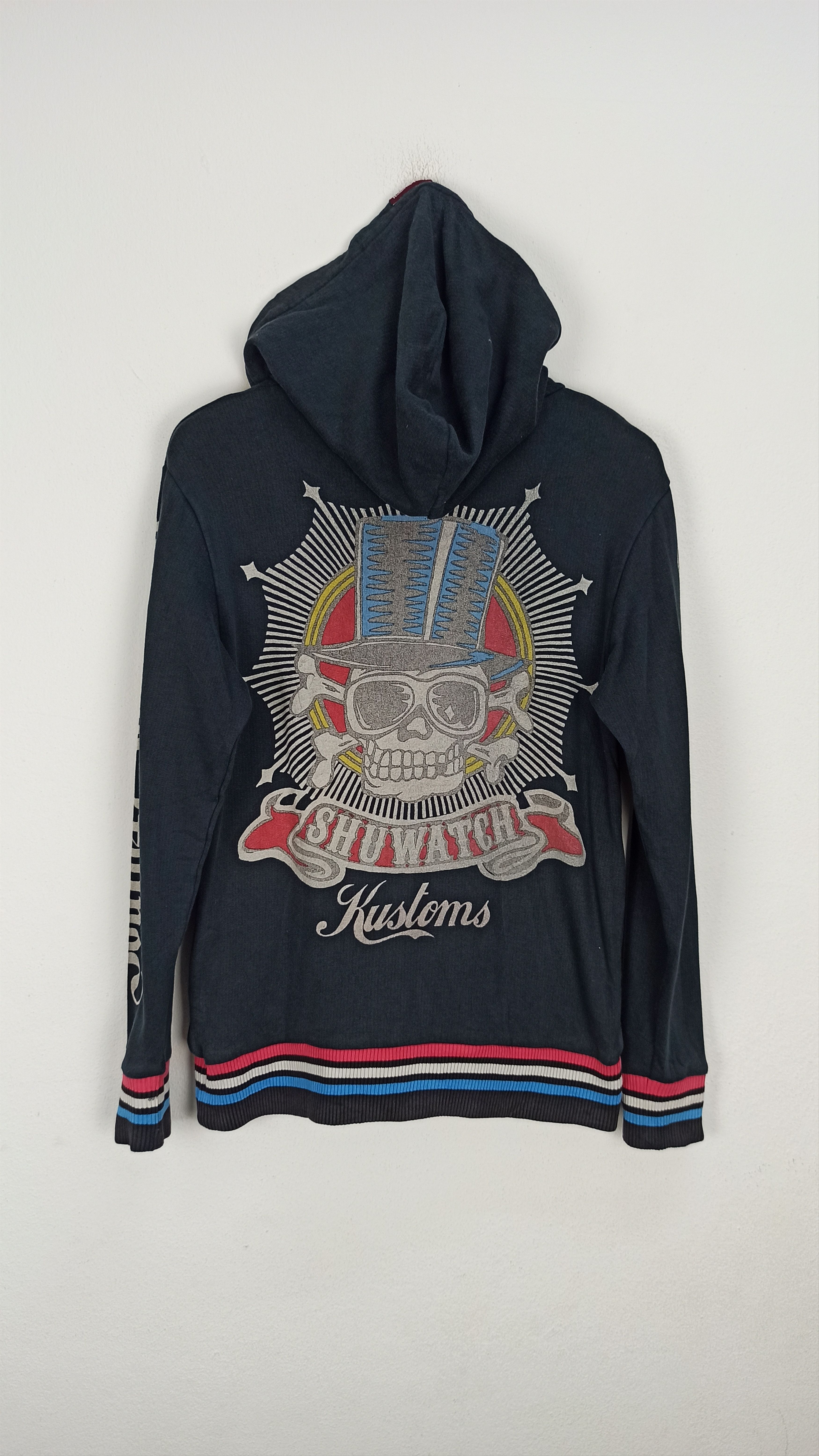 14th Addiction Hoodie Rock Skull by Shu Watch Kustom Japanese Brand Size US S / EU 44-46 / 1 - 1 Thumbnail