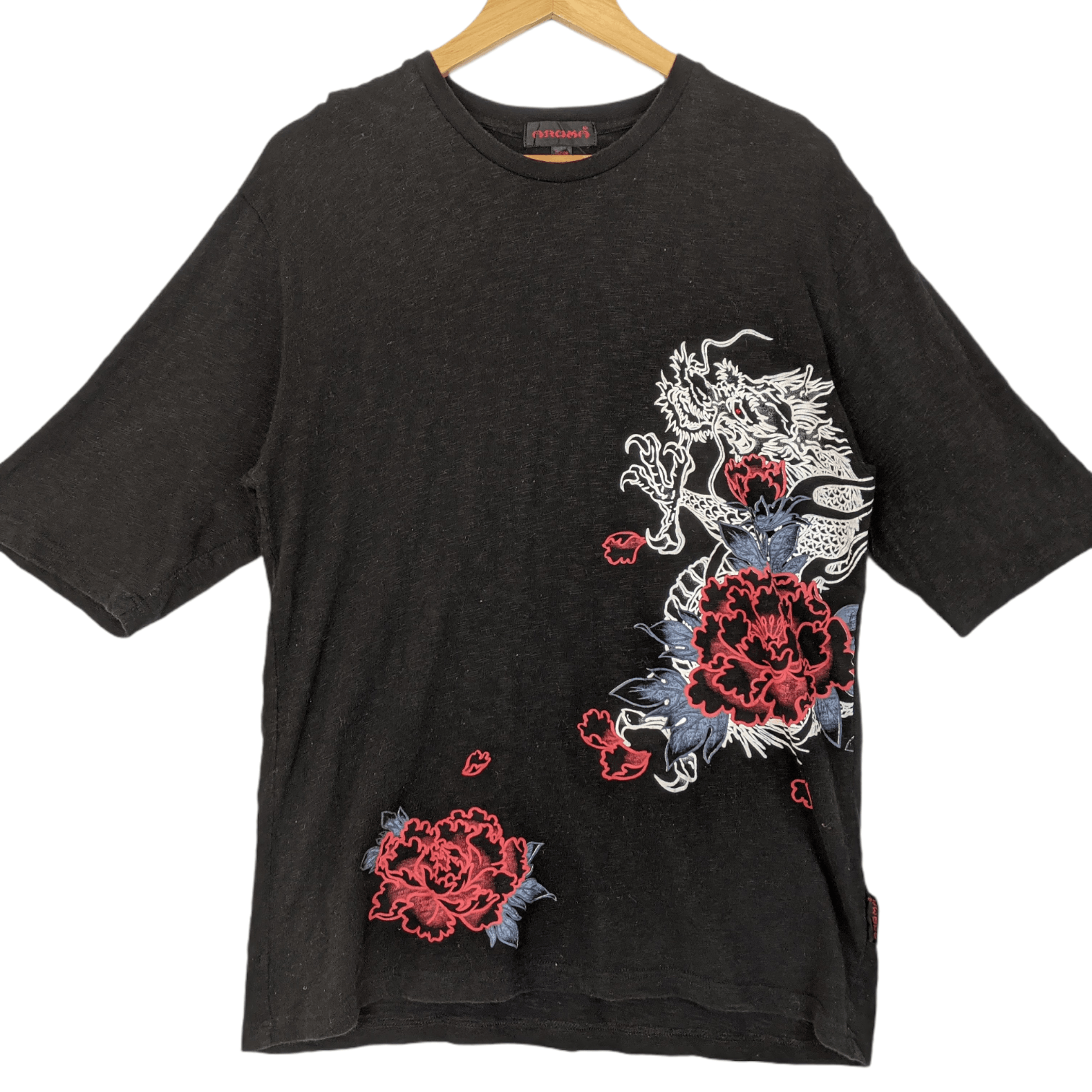 Japanese Brand ARAMA Japan Yakuza Gangster Dragon Graphic T-Shirt Size US L / EU 52-54 / 3 - 2 Thumbnail