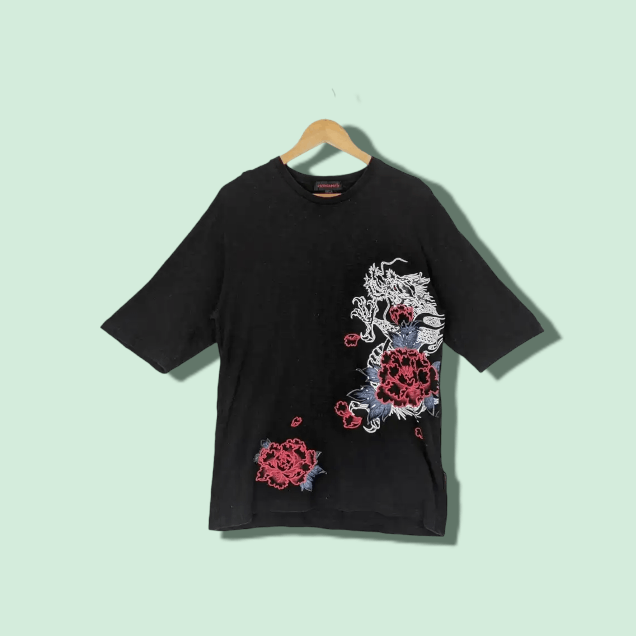 Japanese Brand ARAMA Japan Yakuza Gangster Dragon Graphic T-Shirt Size US L / EU 52-54 / 3 - 1 Thumbnail