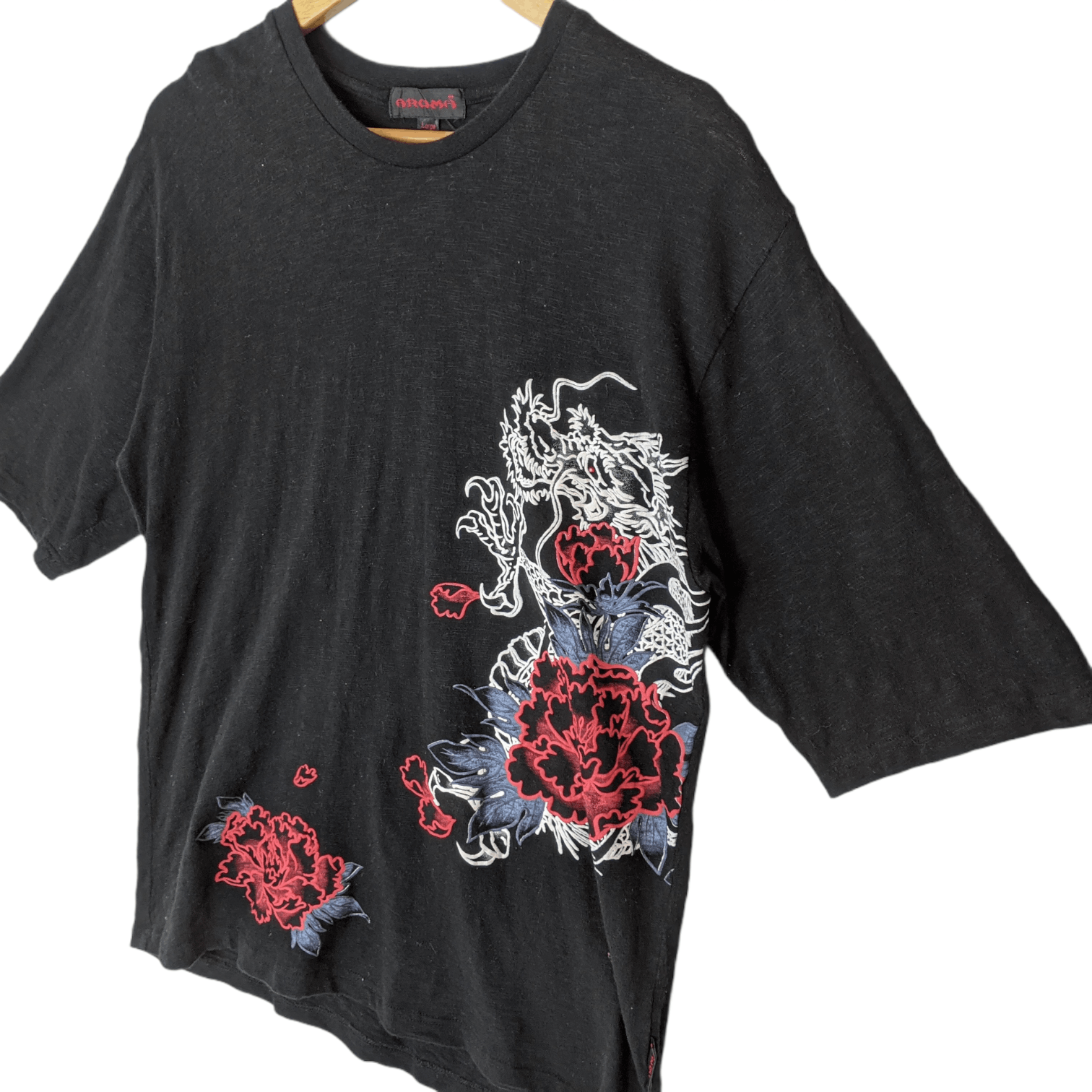 Japanese Brand ARAMA Japan Yakuza Gangster Dragon Graphic T-Shirt Size US L / EU 52-54 / 3 - 5 Thumbnail