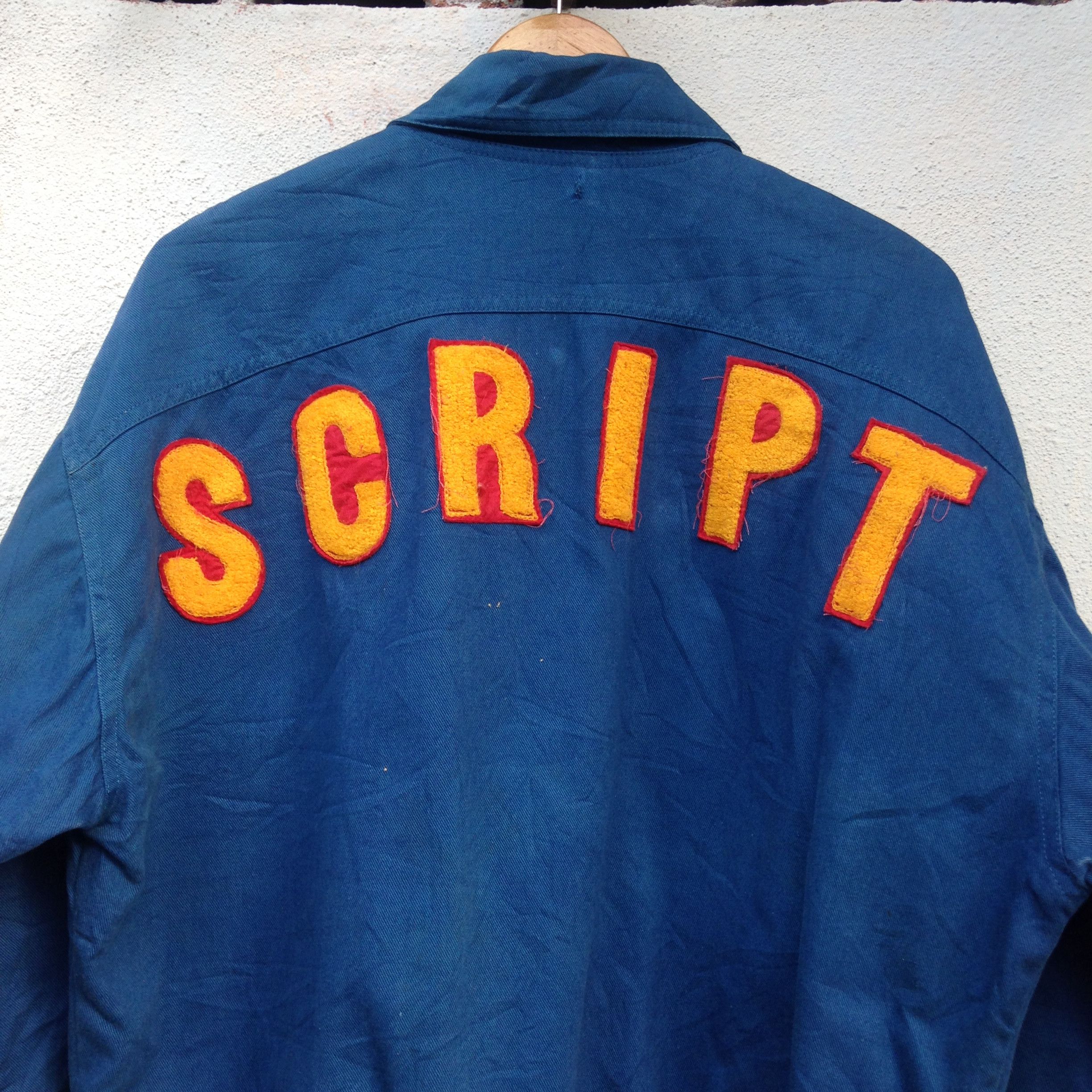 Hysteric Glamour × Vintage Vintage 80s Script Workwear Spellout Jacket Size US M / EU 48-50 / 2 - 2 Thumbnail