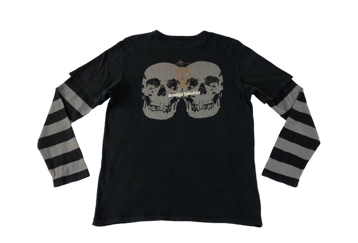 Brooklyn Industries × Vintage Brooklyn Industries Printed Skull Long Sleeve Design Size US M / EU 48-50 / 2 - 2 Thumbnail
