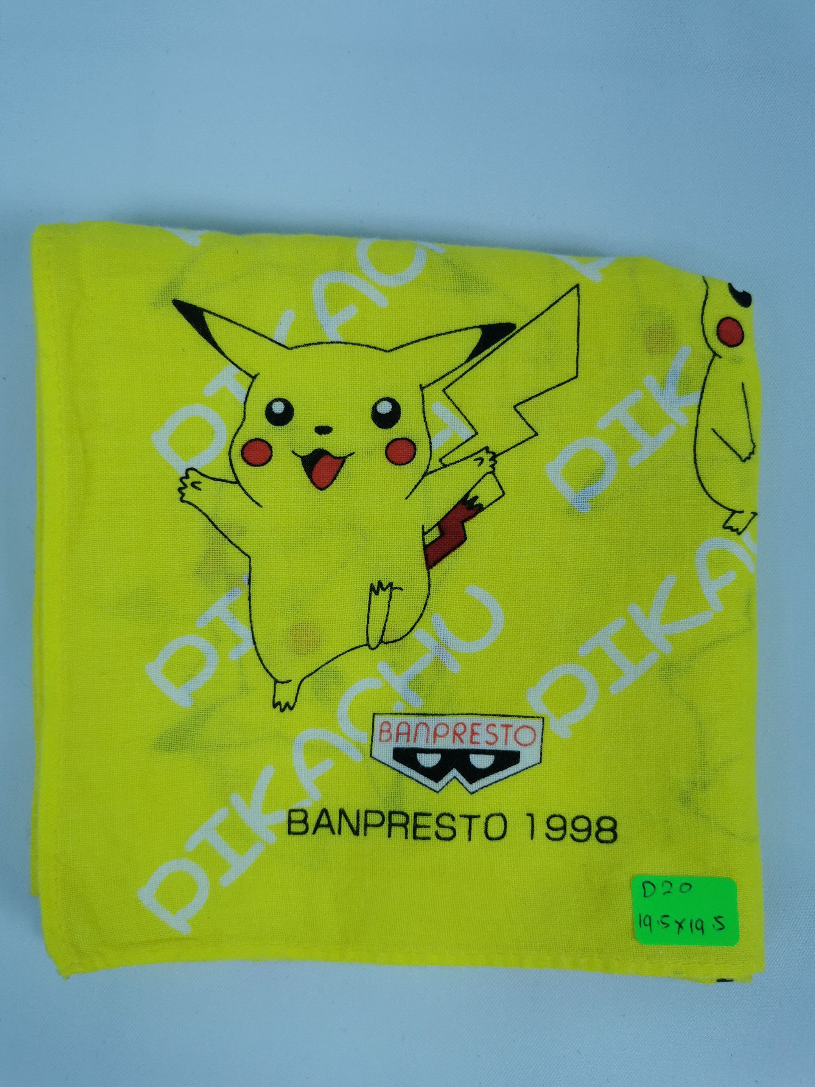 Anime × Vintage Pikachu anima handkerchief bandana neckerchief Size ONE SIZE - 5 Thumbnail