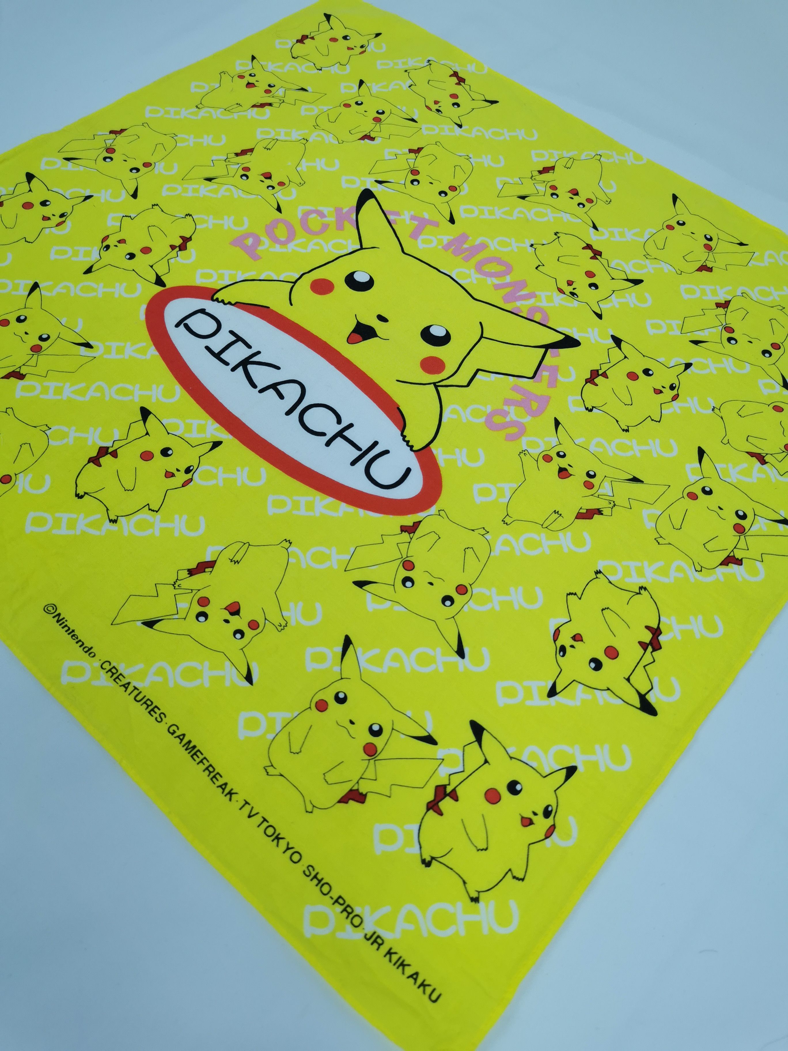 Anime × Vintage Pikachu anima handkerchief bandana neckerchief Size ONE SIZE - 4 Thumbnail