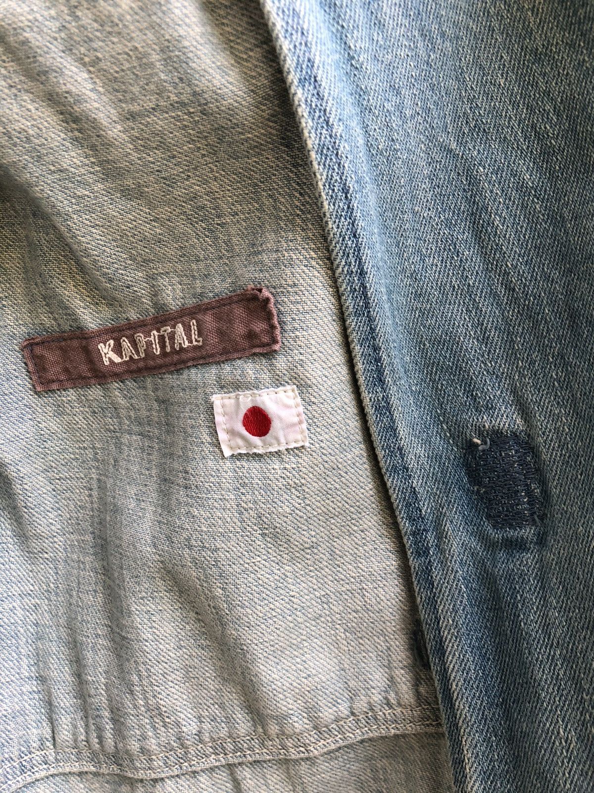 Kapital Rare Kapital Distressed Redux Navy Deck Coat Denim Jacket Size US S / EU 44-46 / 1 - 20 Thumbnail