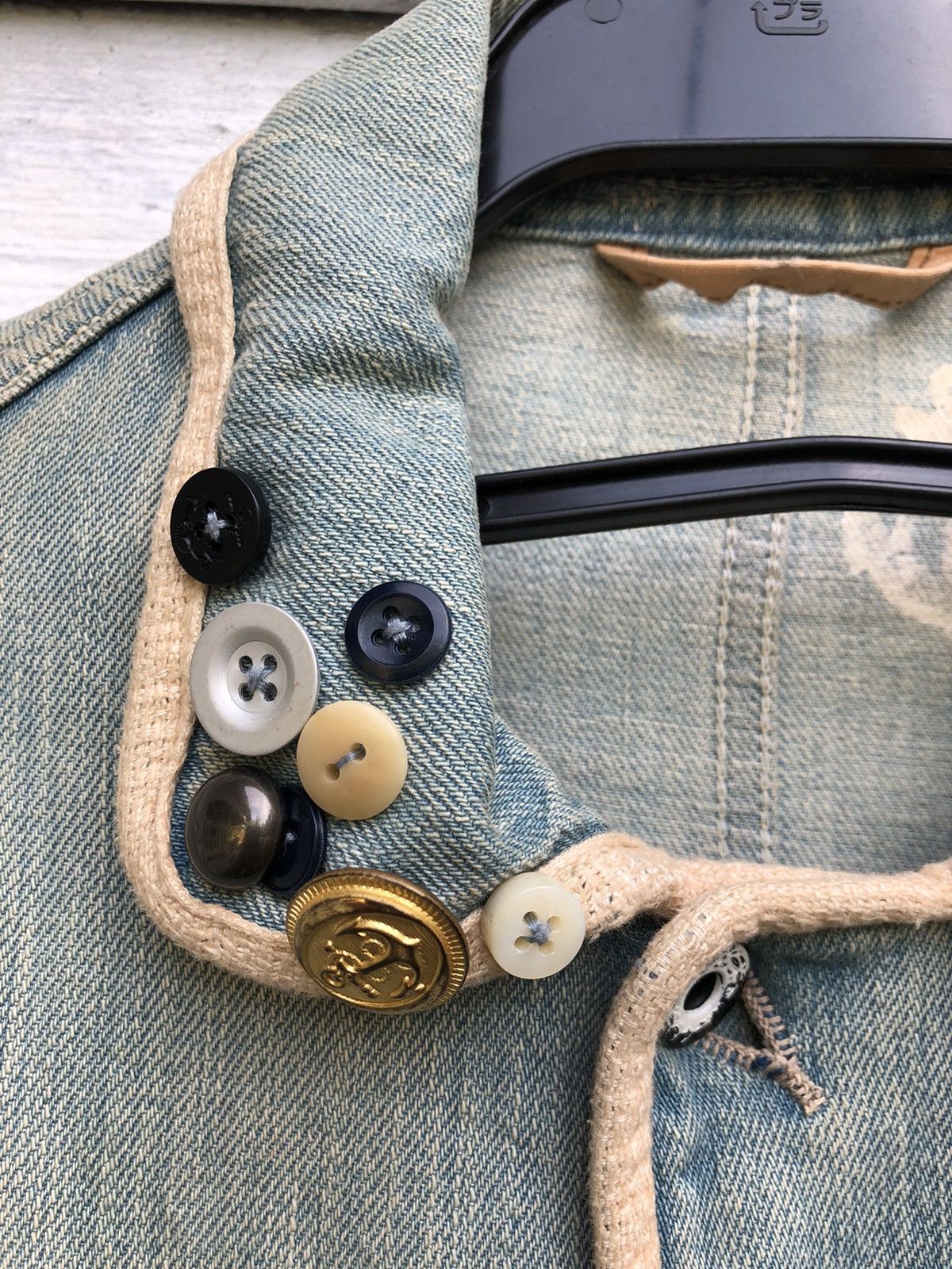 Kapital Rare Kapital Distressed Redux Navy Deck Coat Denim Jacket Size US S / EU 44-46 / 1 - 13 Thumbnail