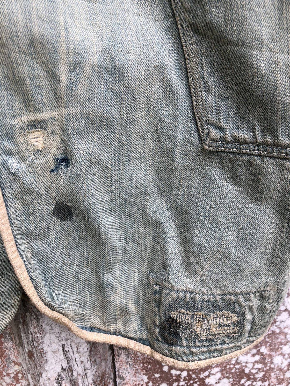 Kapital Rare Kapital Distressed Redux Navy Deck Coat Denim Jacket Size US S / EU 44-46 / 1 - 10 Thumbnail